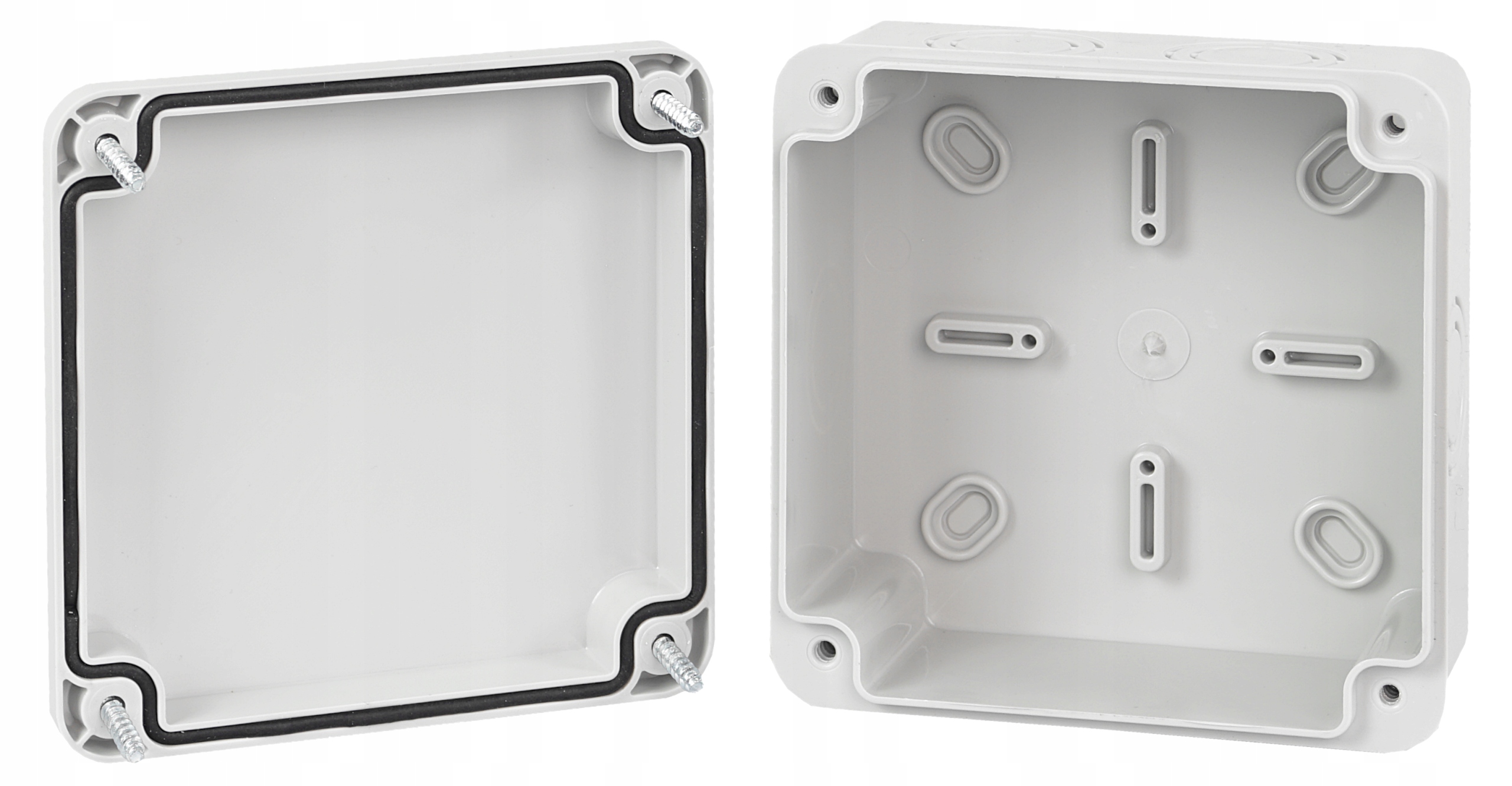 PUSZKA HERMETYCZNA NATYNKOWA ABS IP65 100X100X50 SKRZYNKA OBUDOWA Marka Adelid