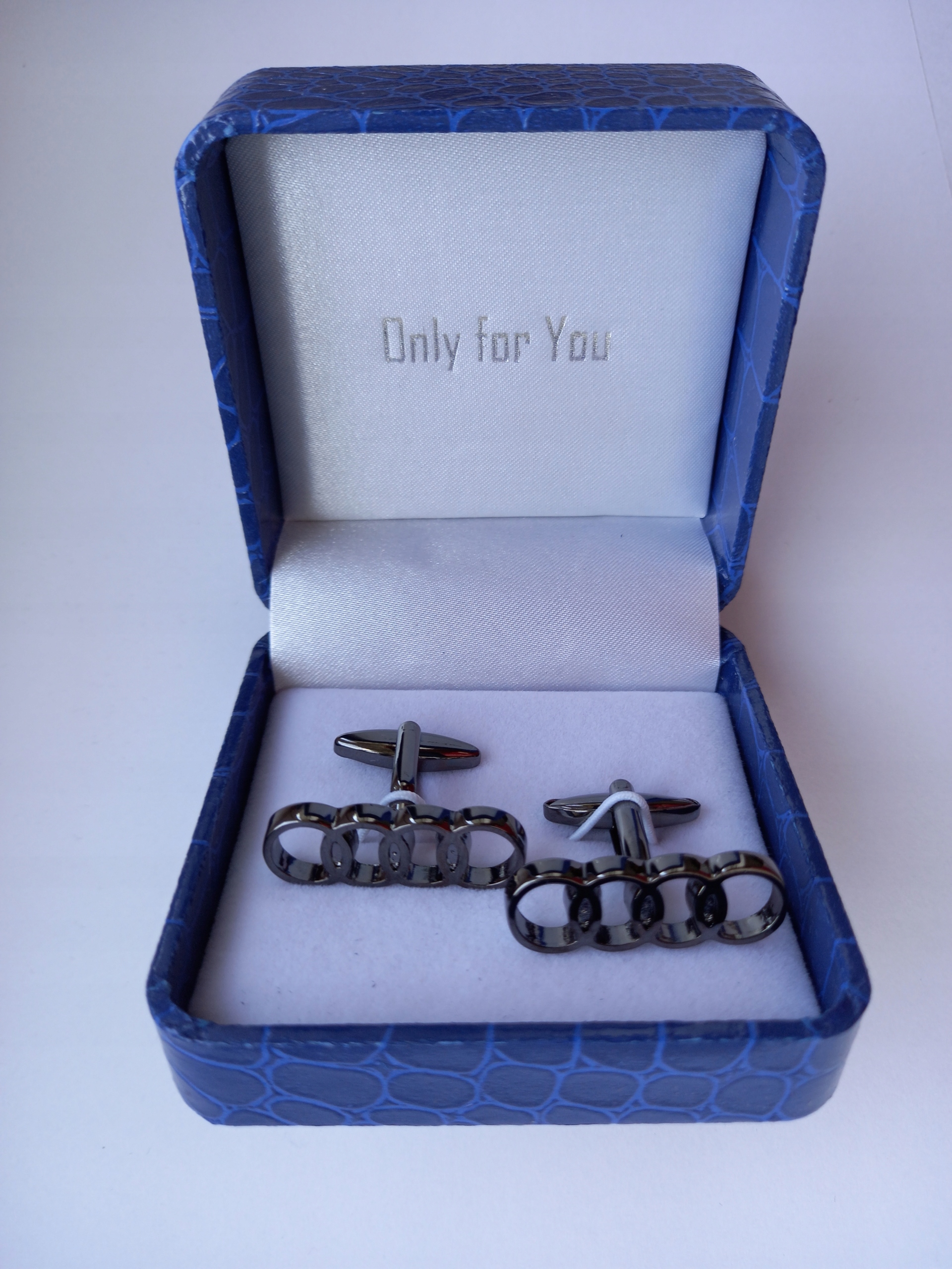 Titanové manžetové knoflíčky Exc pro milovníky Audi Rs V Pouzdru