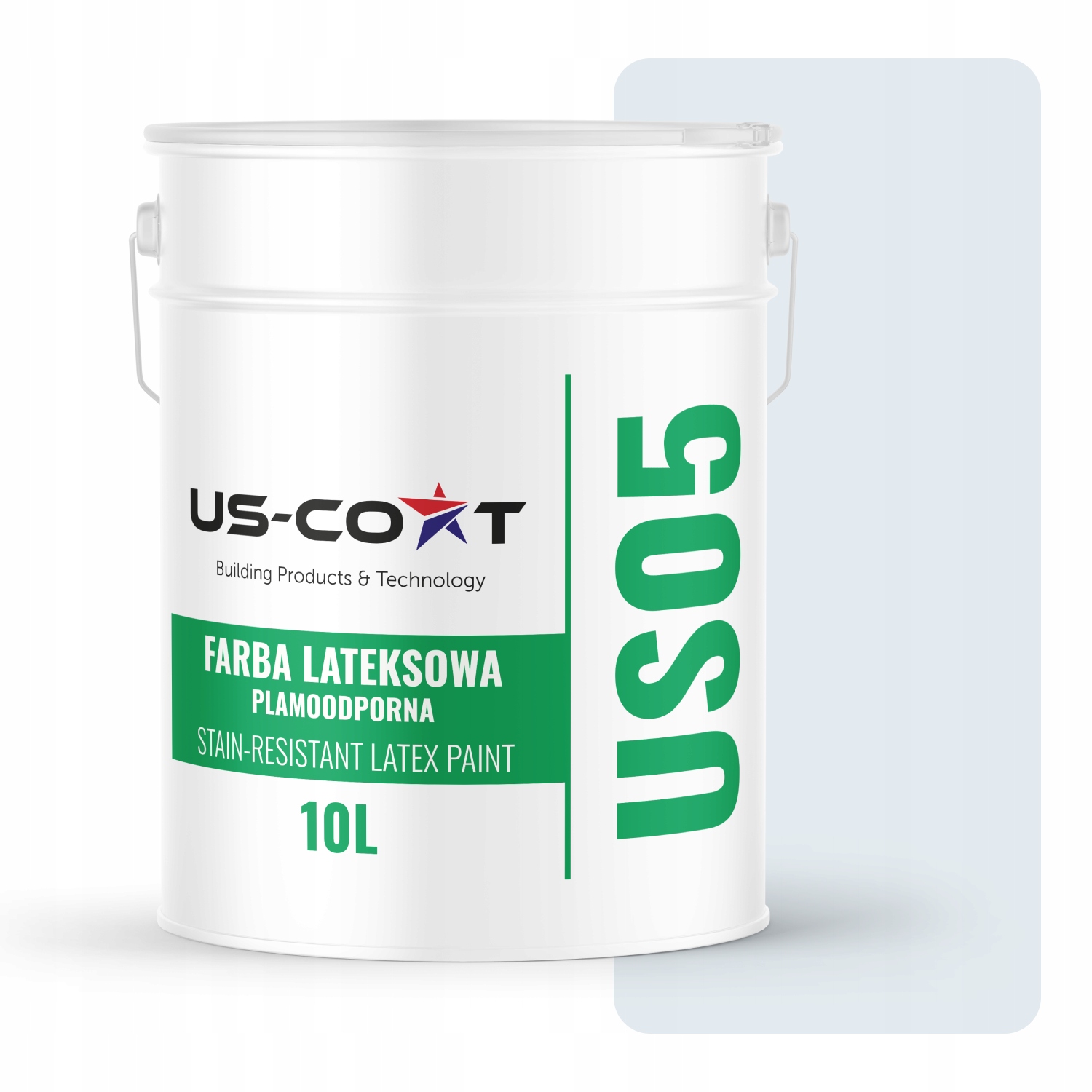 Latexová Odolná Farba Biela Zlomená Do Modrej H0179 10L Mat