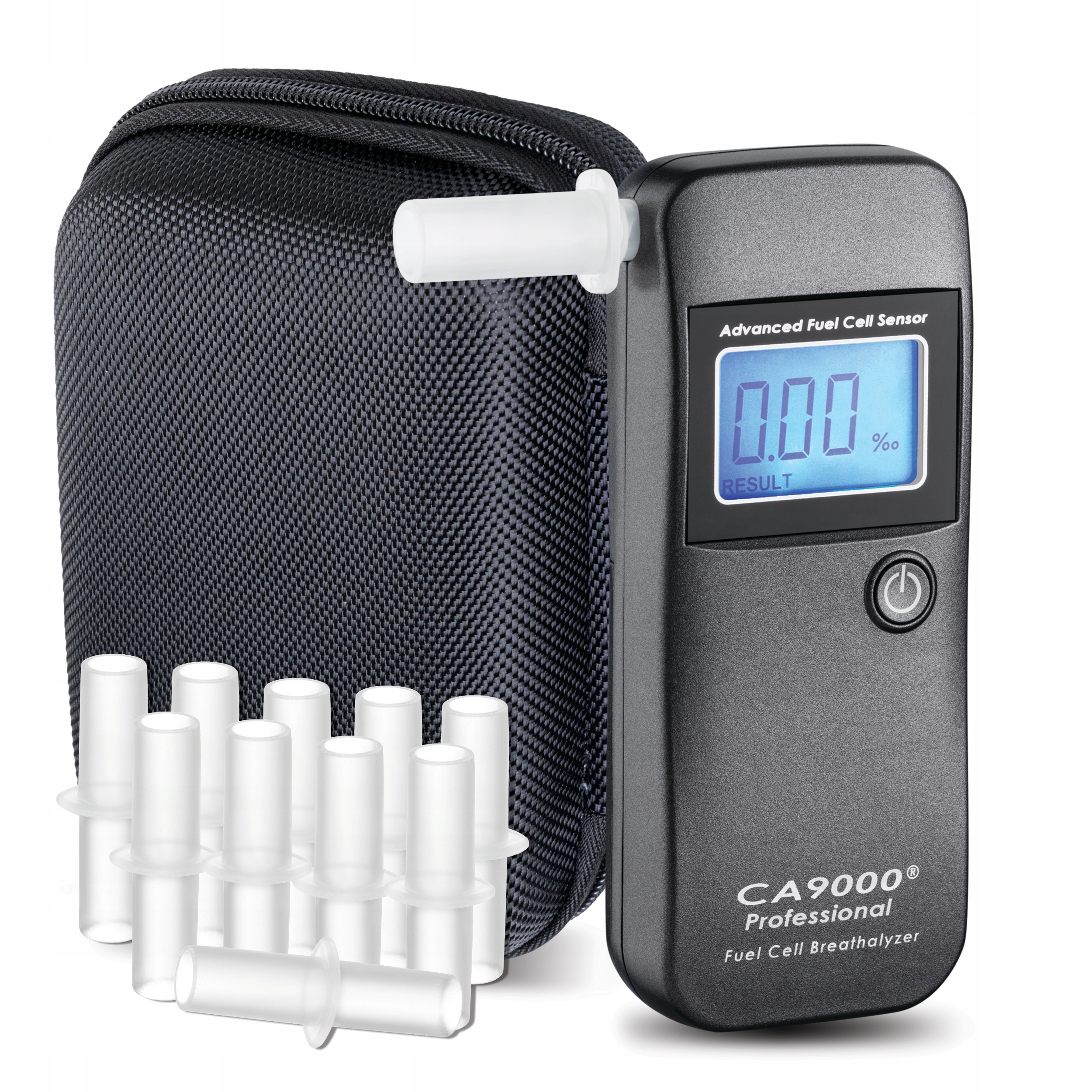 Alkohol Tester BACscan 9000 Professional sada Pro náustky, kryt, kalibrácia