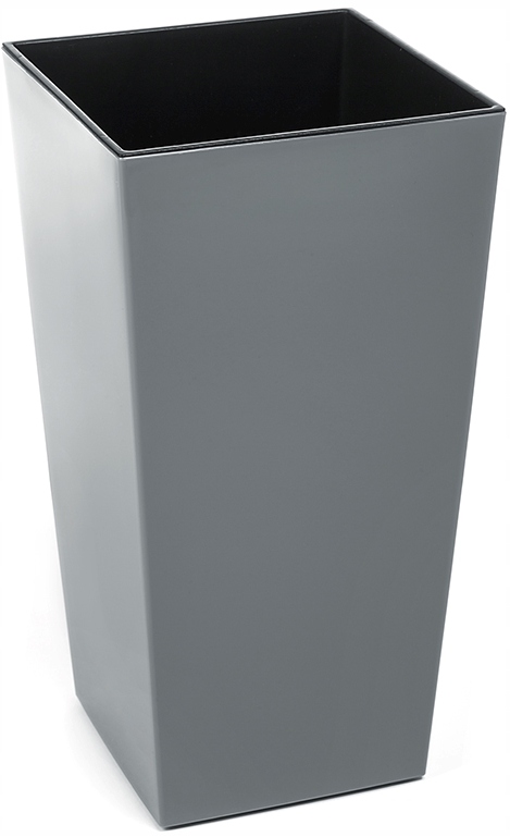 

Donica Finezja 25x25 h46 Z Wkładem Połysk Szara