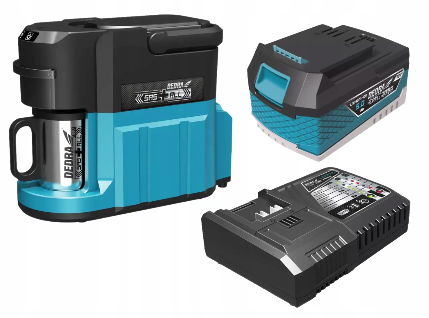 DEDRA EKSPRES DO KAWY + AKUMULATOR 5AH+SZYBKA ŁAD.