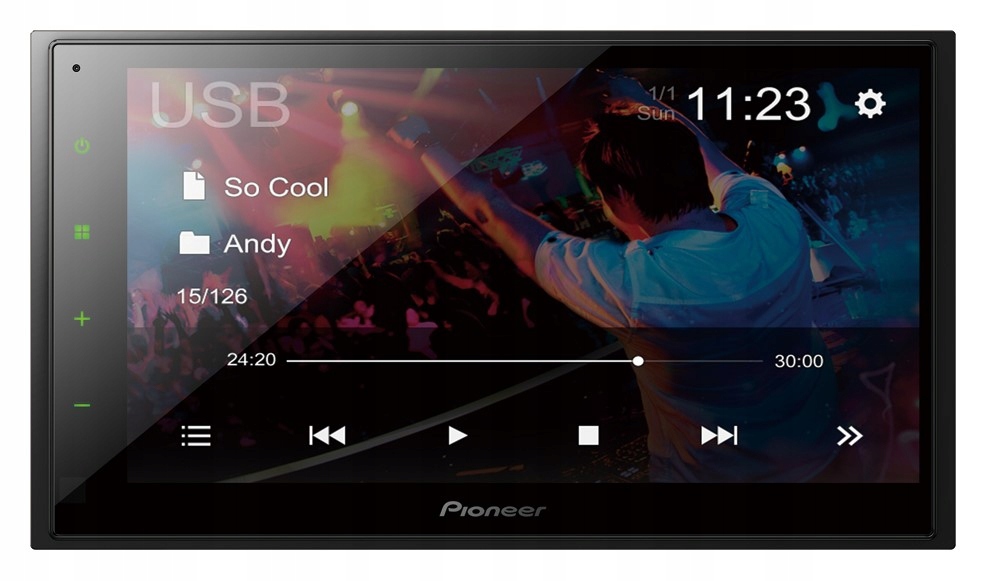 PIONEER DMH-A340DAB RADIO 2DIN FLAC BT USB MP3 AUX Marka Pioneer