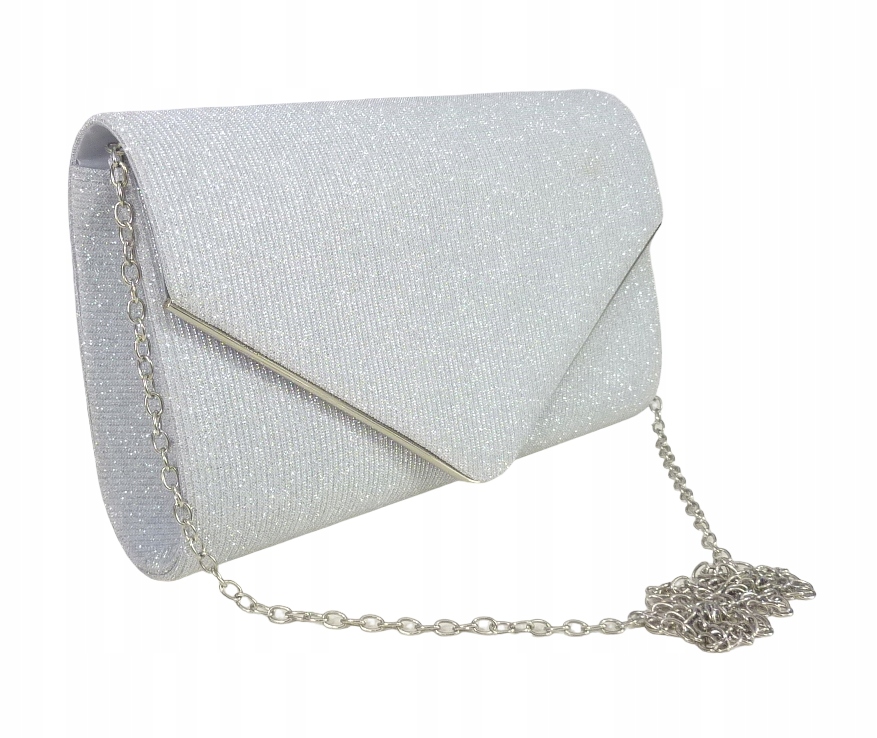 TOREBKA WIZYTOWA na RAMIĘ KOPERTÓWKA ZŁOTA SREBRNA ŁAŃCUSZEK WIECZOROWA Styl wizytowy