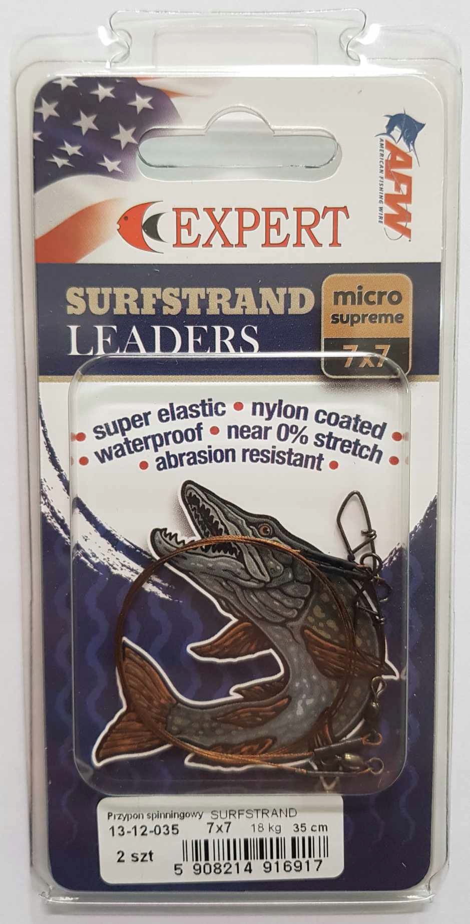 Przypon Surfstrand 7x7, 18 kg – 35 cm, Expert