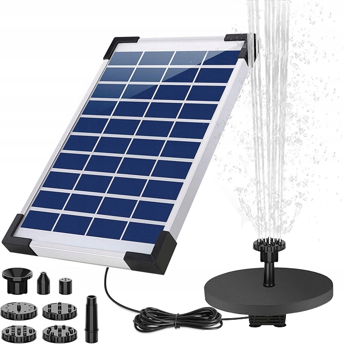 Solarni Cerpadlo Pro Fontanu Sada Pro Domaci Vyrobu, Solární Fontánové Čerpadlo Do Ptačího Napájedla S 6 Try Skami