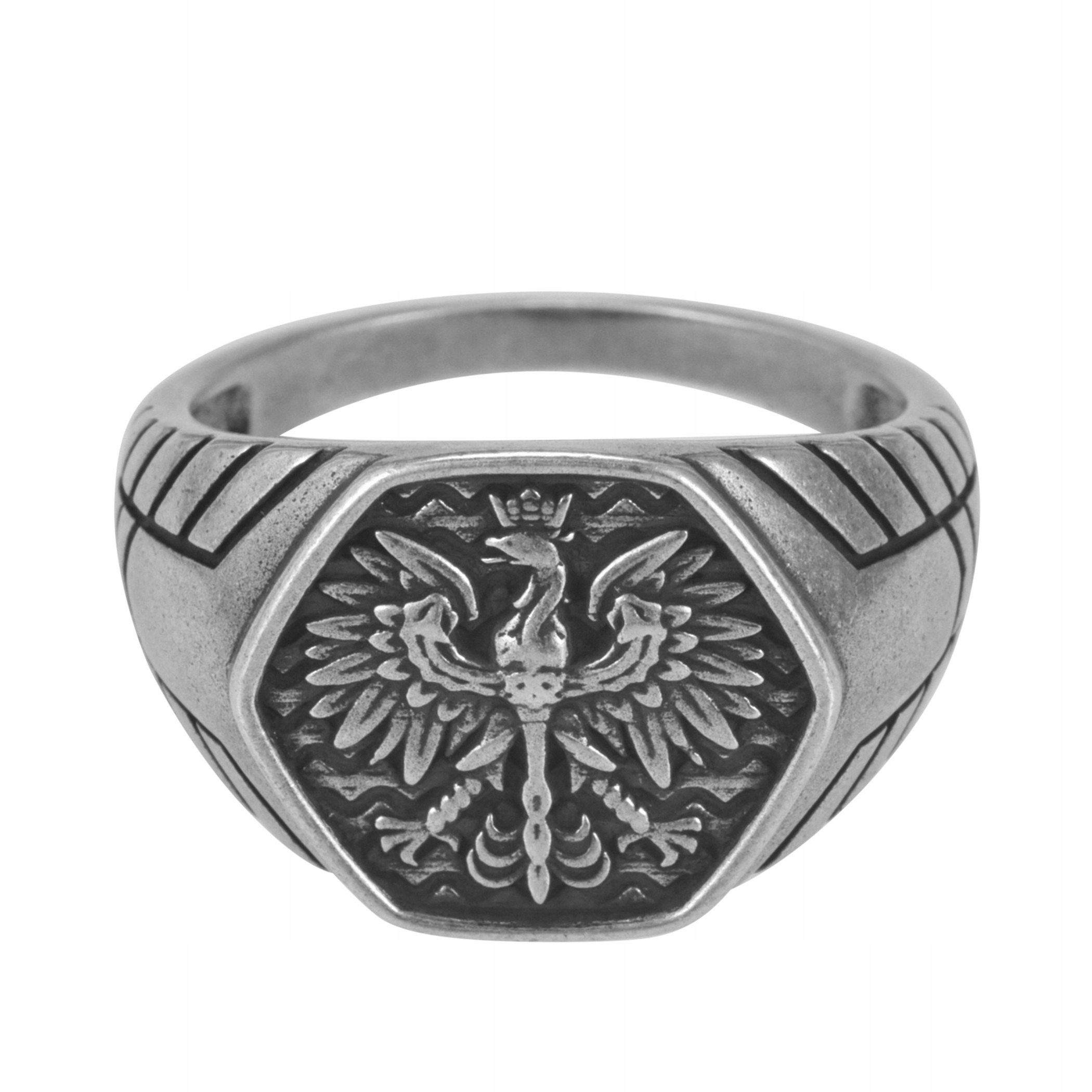 Stříbrný pánský vlastenecký prsten orel velikost 25 stříbro 925