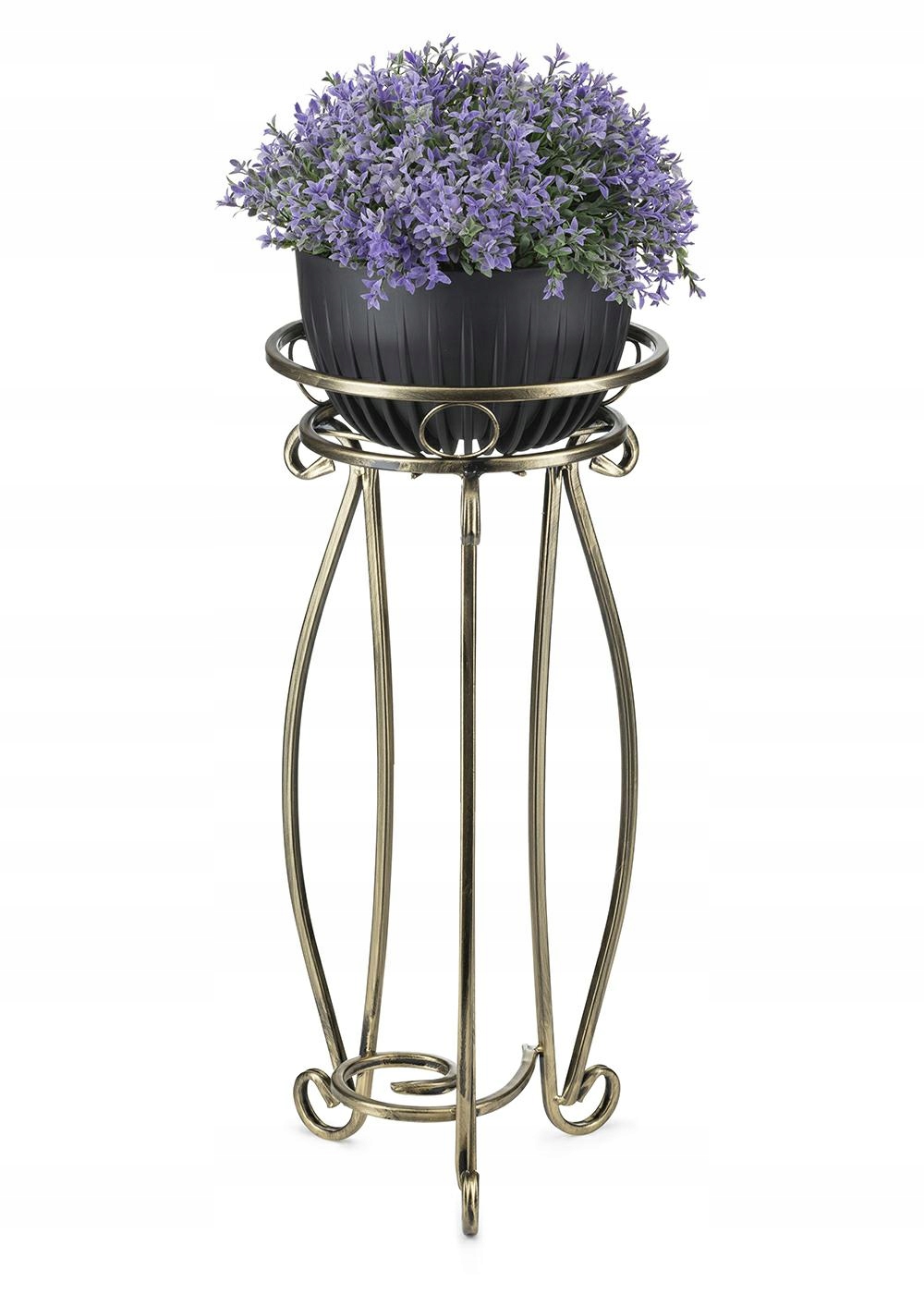 KWIETNIK NA KWIATY STOJAK METALOWY STOJĄCY LOFT ROŚLINY 62 CM LOFTOWY ZŁOTY Stan opakowania oryginalne