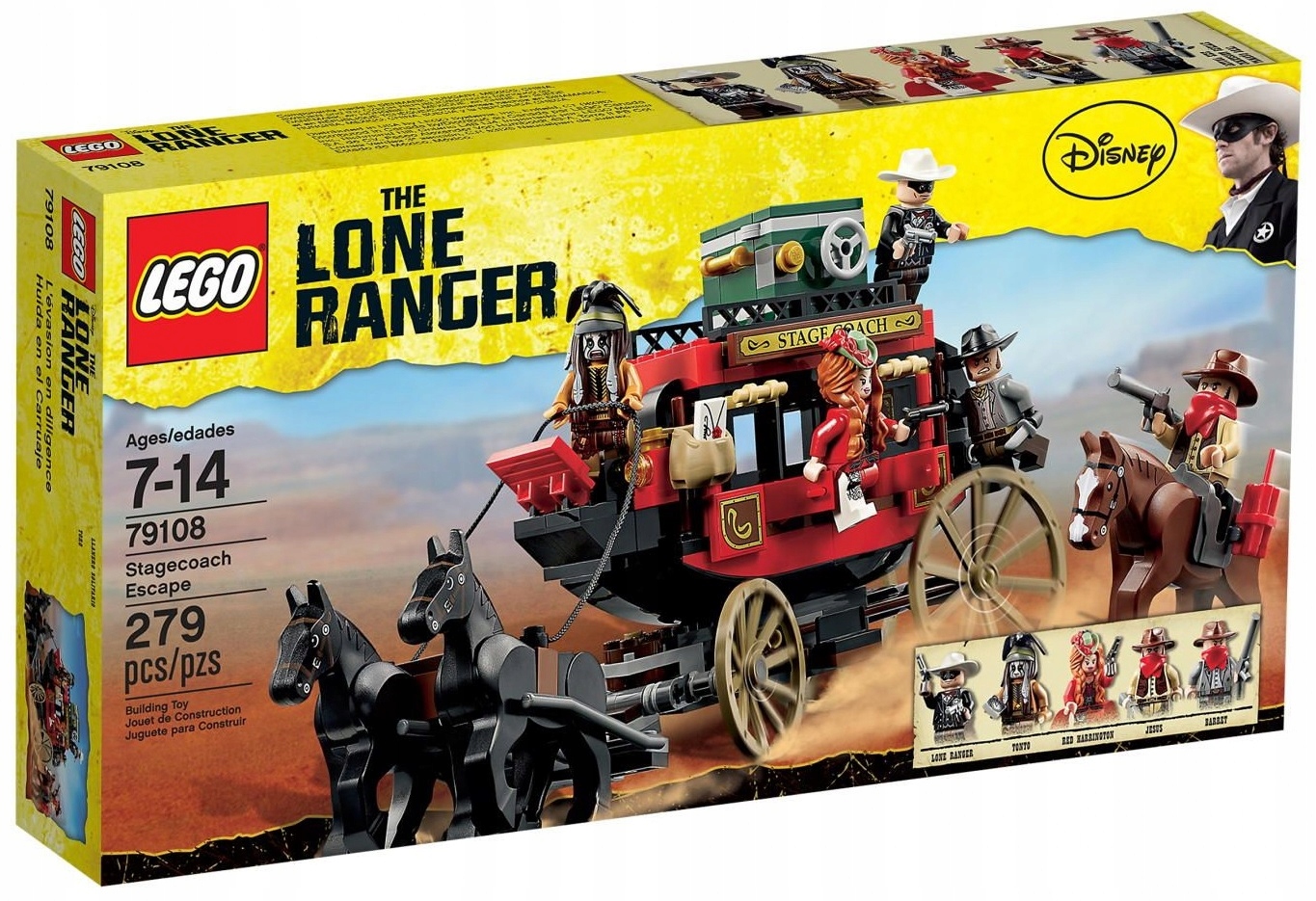 Lego Disney 79108 The Lone Ranger Útěk z dostavníku Nový Set Unikát