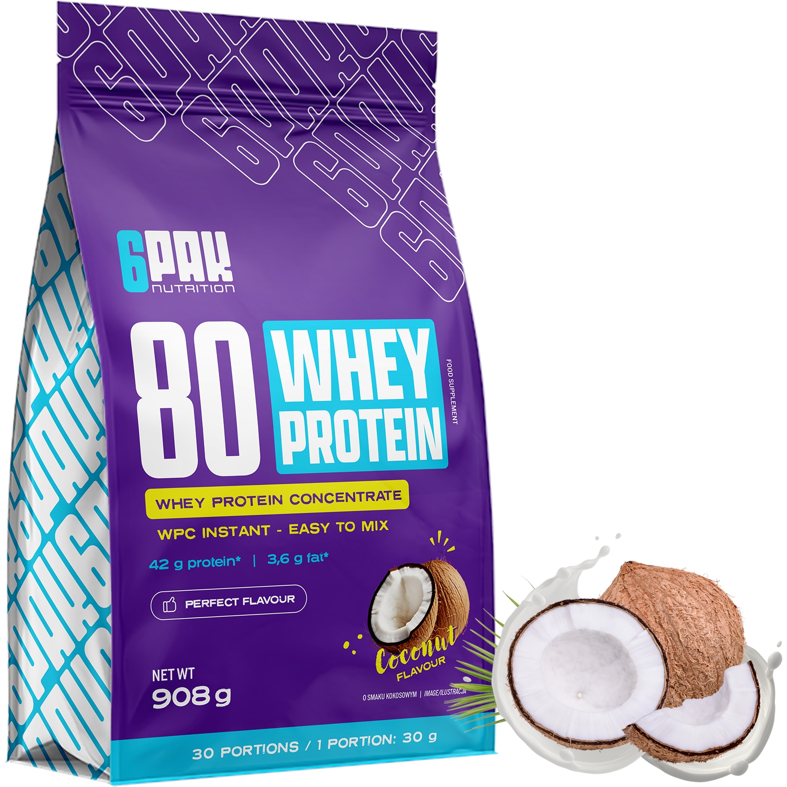 Protein 908 g Premium Whey Protein Instantní syrovátkový protein s Bcaa