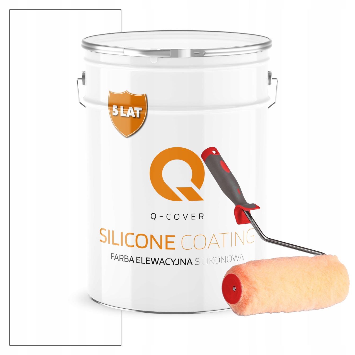 Vonkajšia fasádna farba na omietku 10L biela snehová Uv valček