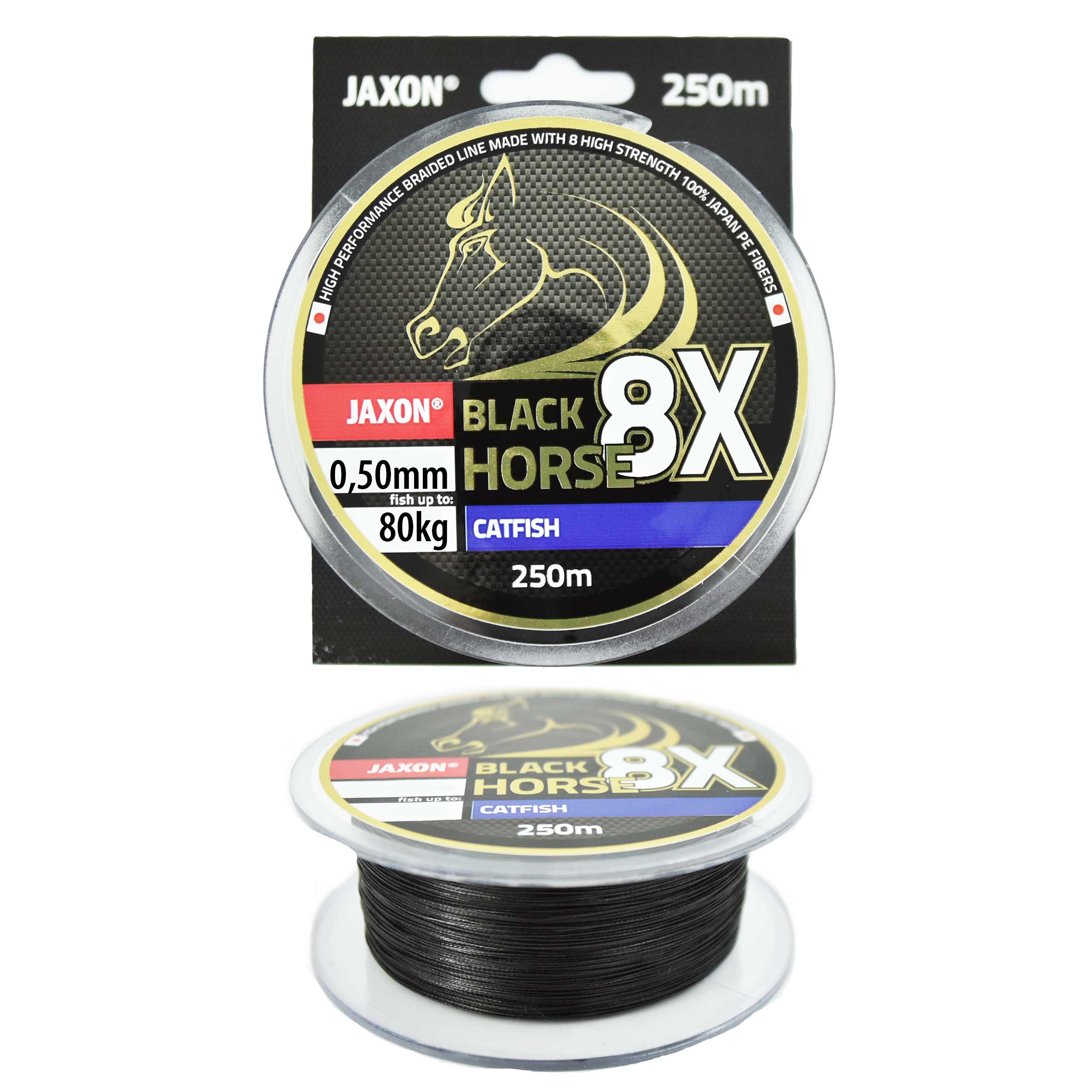 Plecionka sumowa Black Horse 8X Catfish 0.50mm 250m 80kg 1szt.