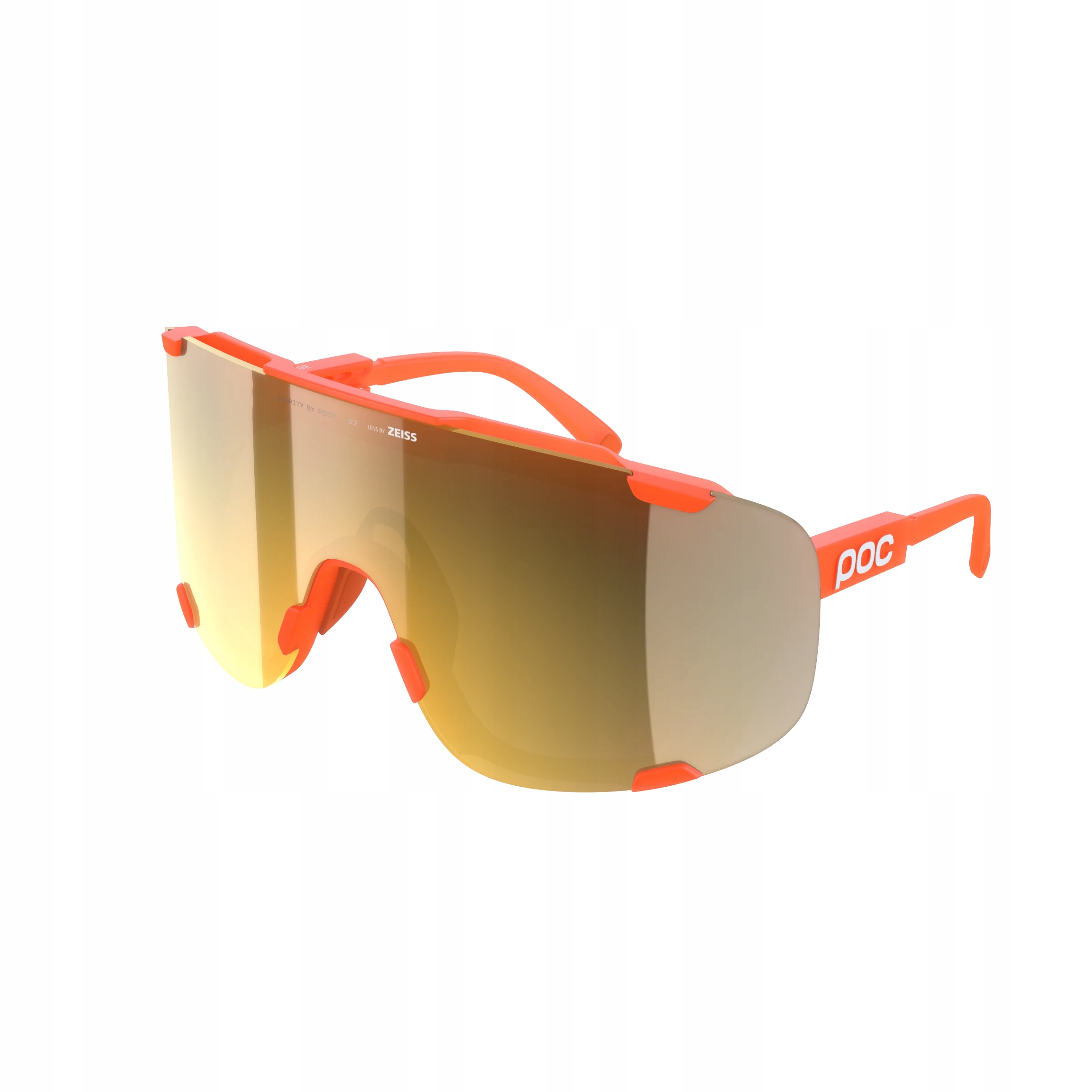 Poc Devor Fluorescentní Oranžové Brýle Čistá Cesta/částečně Slunečně Zlatá