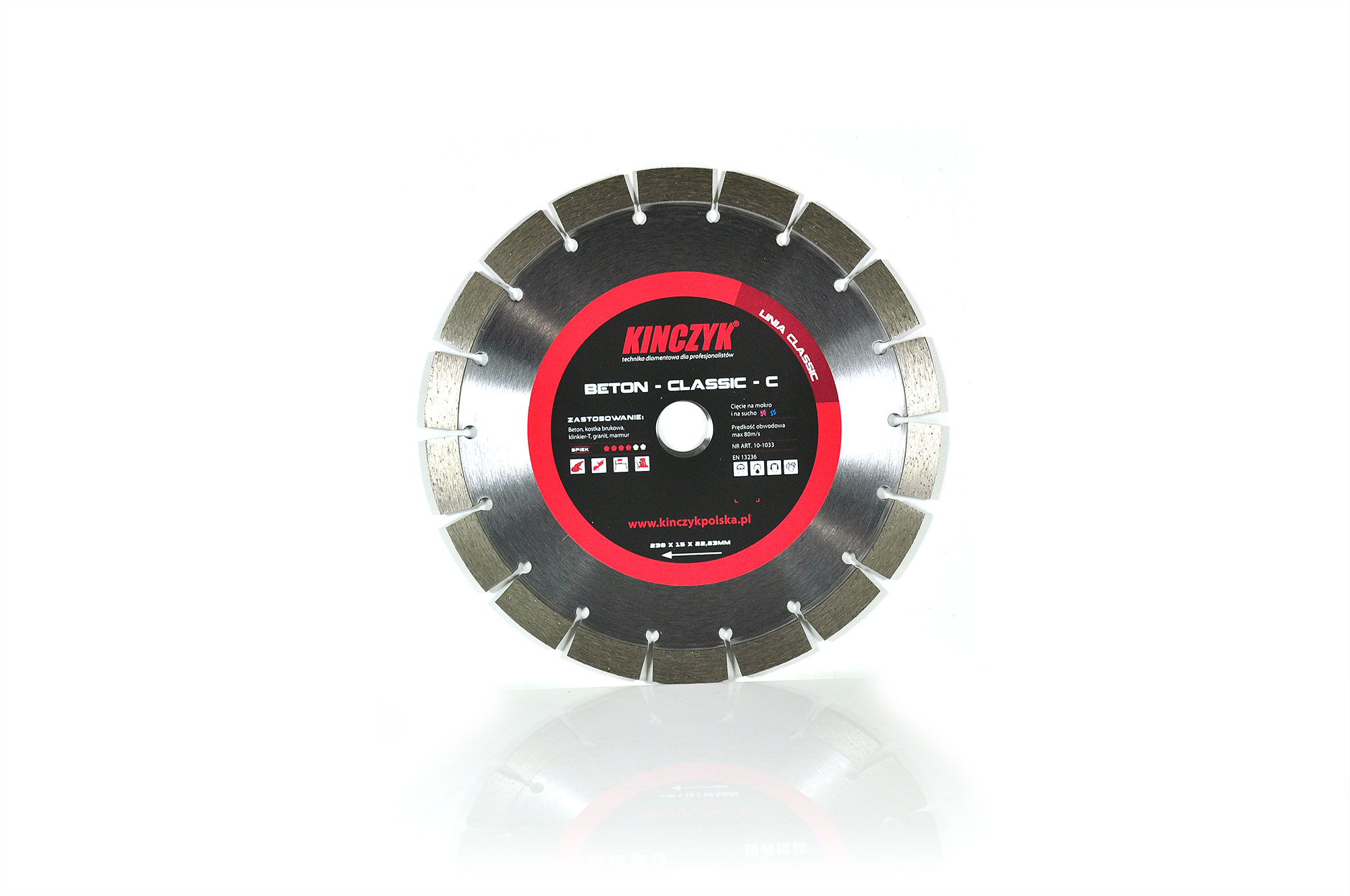 Tarcza diamentowa Kinczyk Beton Classic C 230 mm