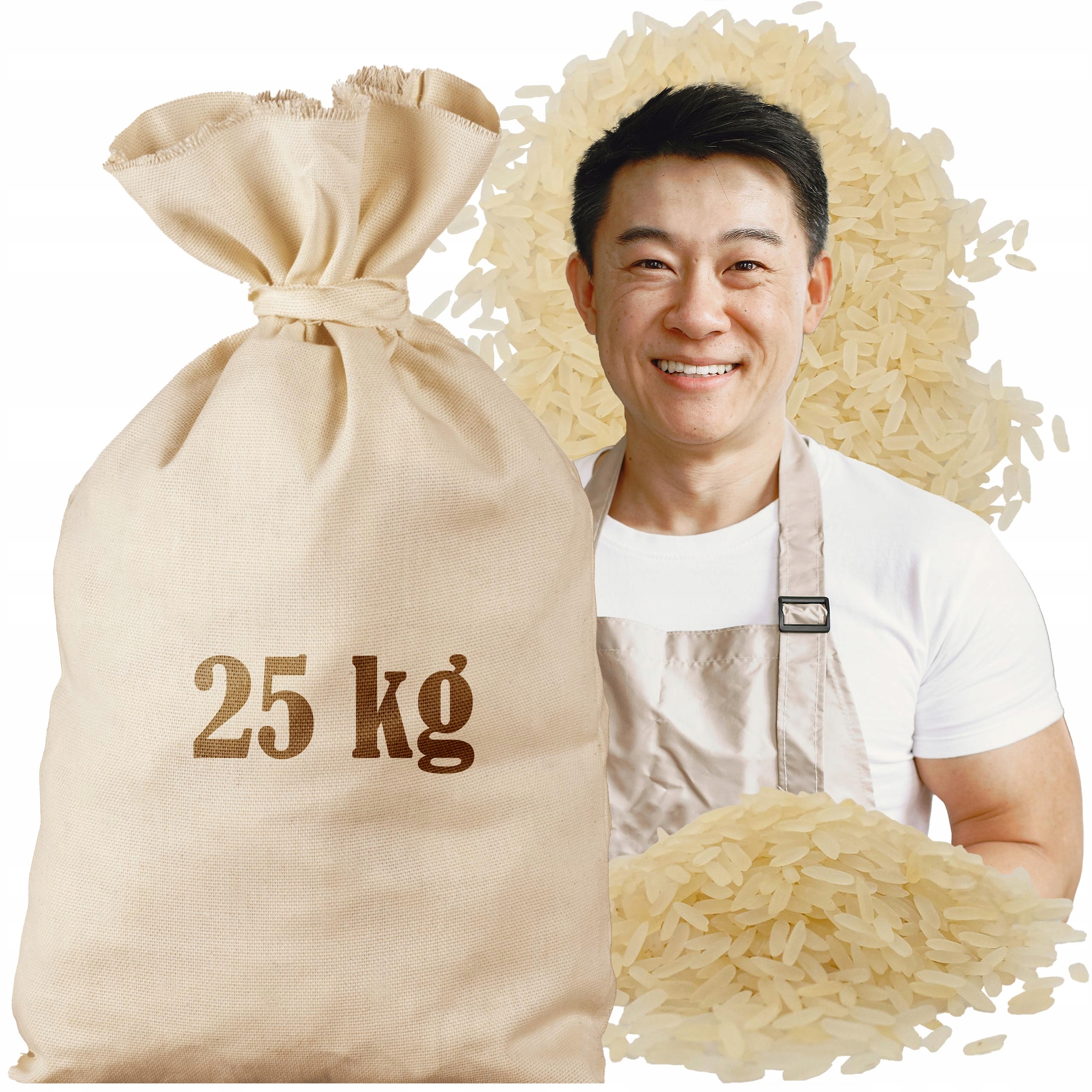 Levně Parabolická rýže 25 kg 100% Přírodní sáček