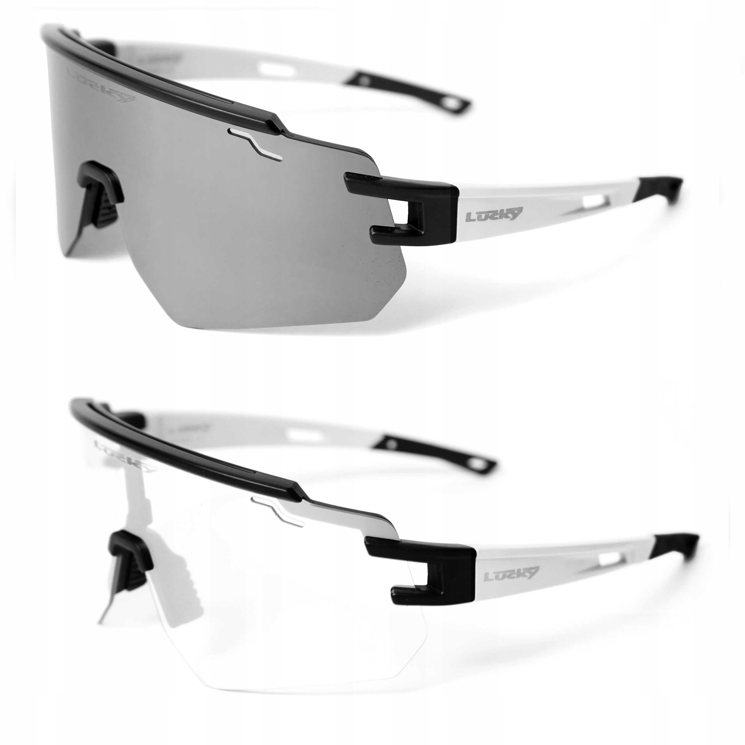 Fotochromatické Zrcadlové běžecké brýle na kolo, sportovní sluneční brýle