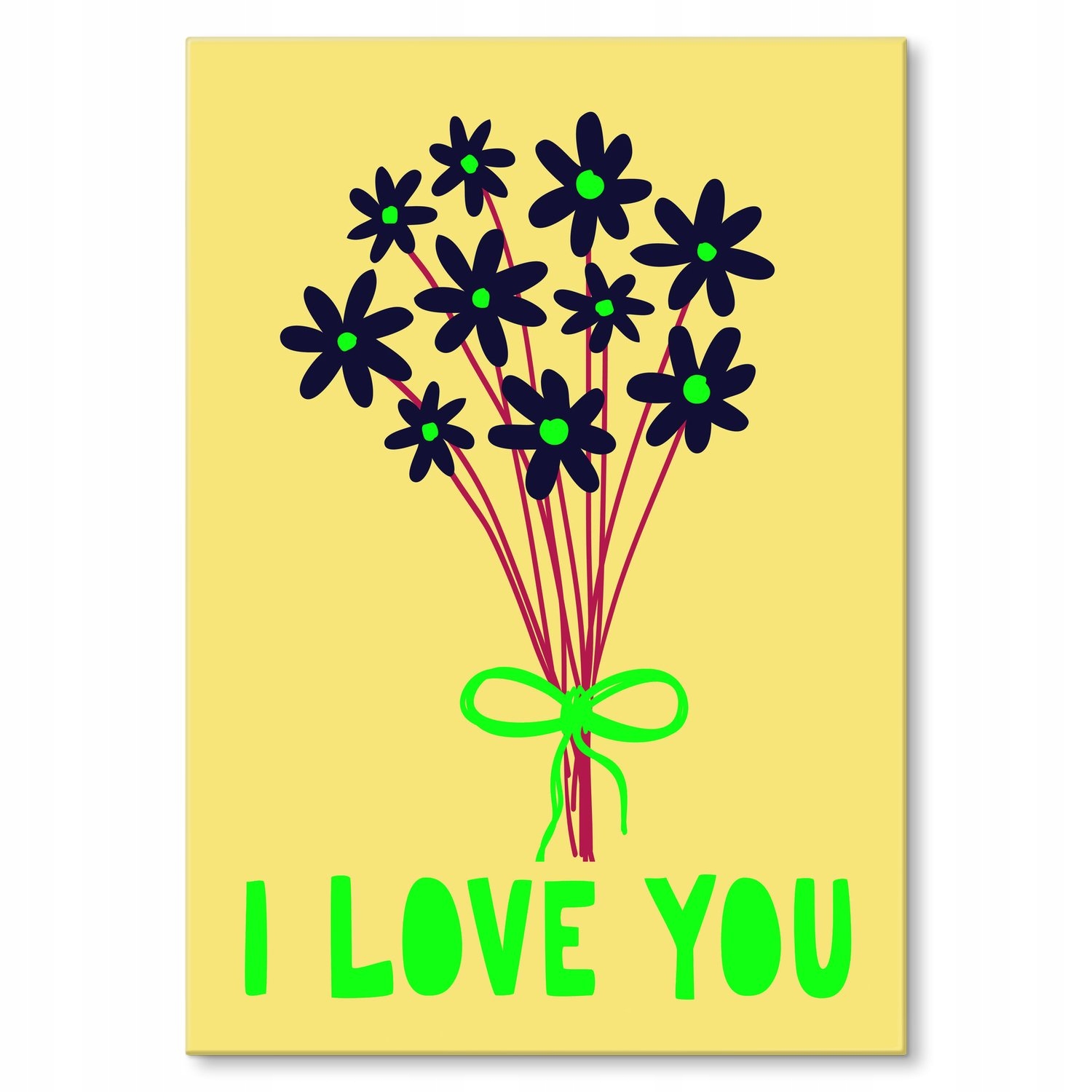 Kovový plakát I love you Dárek 30 x 42 cm