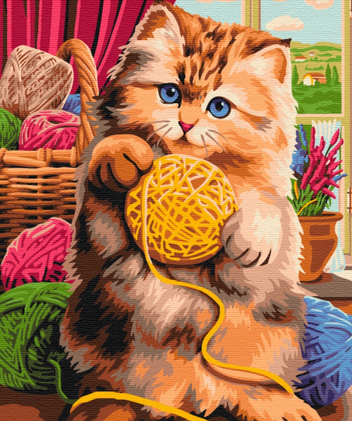 Malování podle čísel Paint it! Kočka 40x50 cm