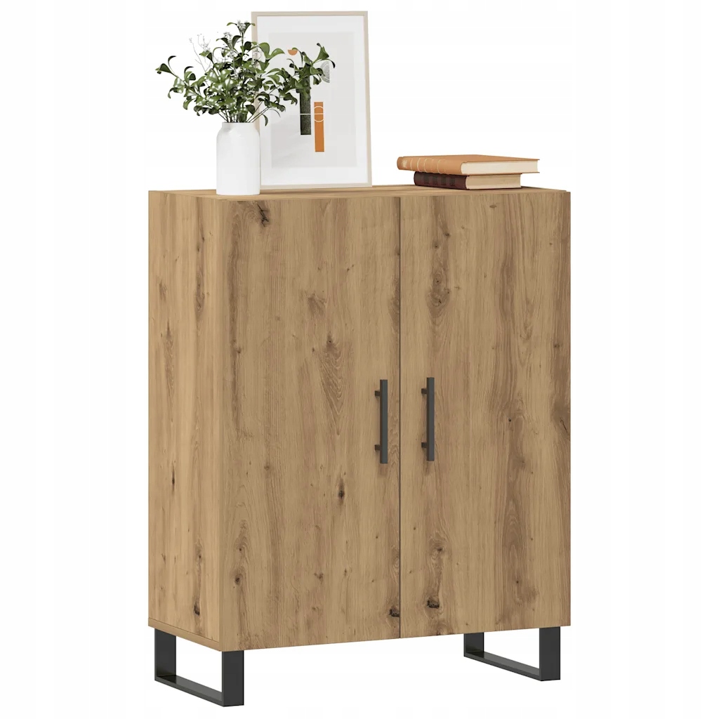 Příborník dub artisan 69,5 x 34 x 90 cm kompozitní dřevo Hnědá 857182