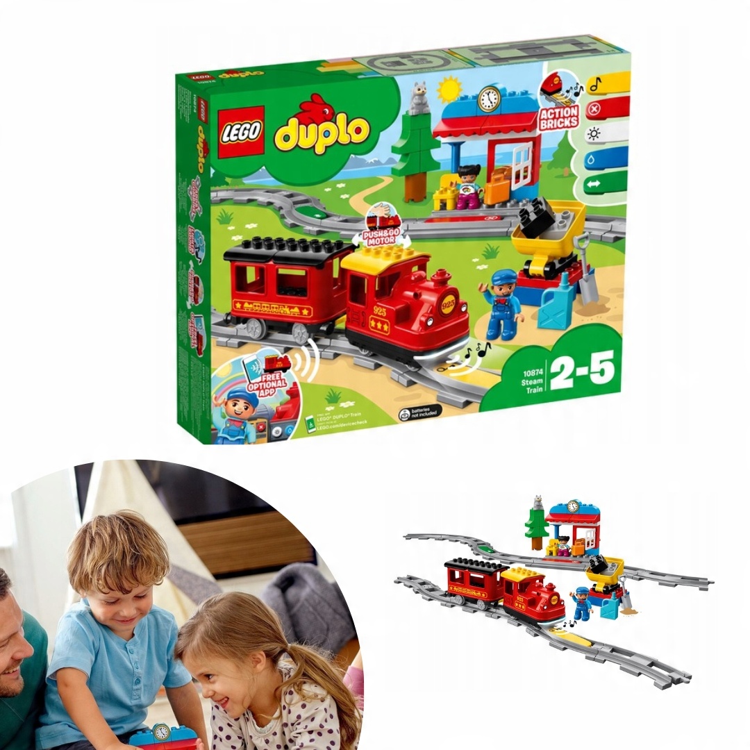 

Lego Duplo Pociąg Parowy Dla Dzieci 59el