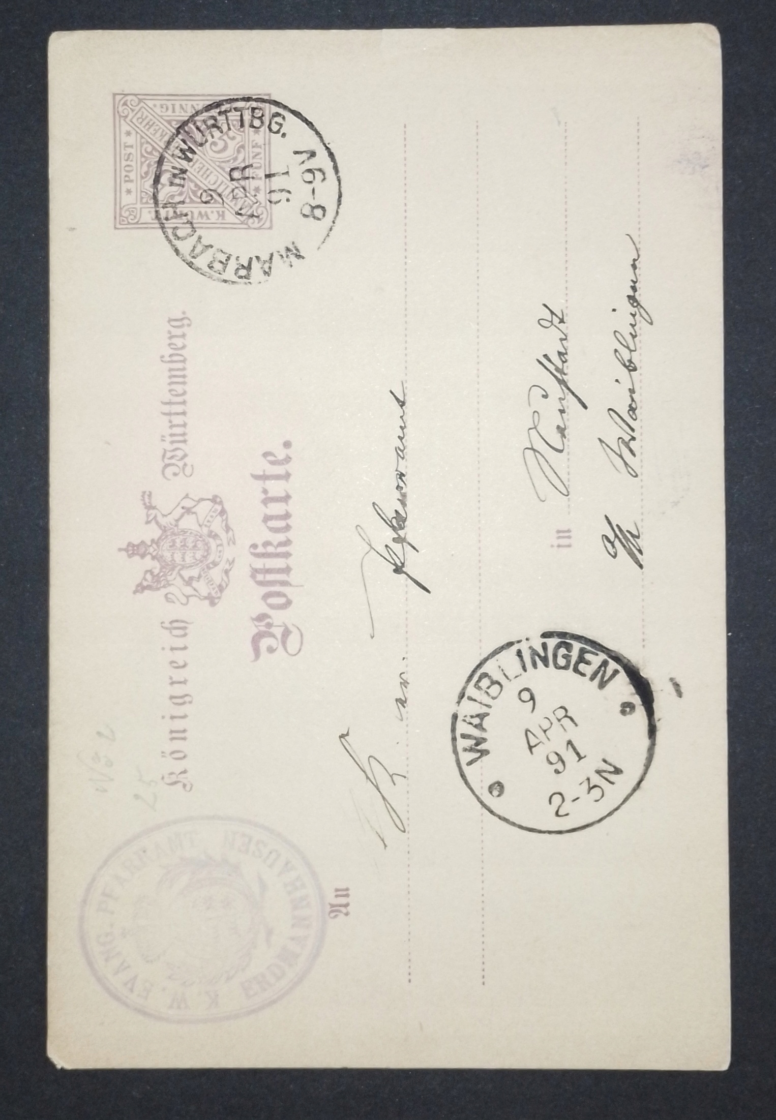 Karta-3 Niemcy 1891r.