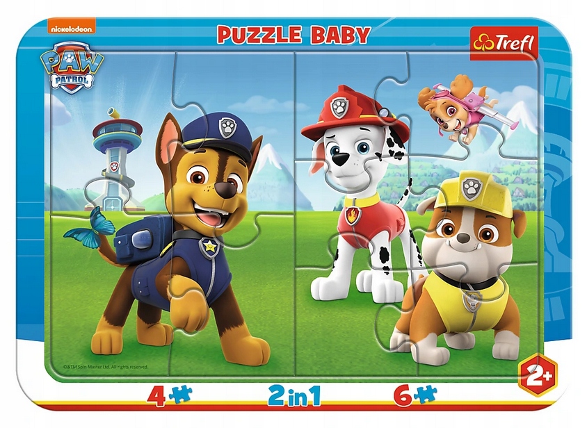 

Puzzle Ramkowe 4EL 6EL Psi Patrol Trefl 80022