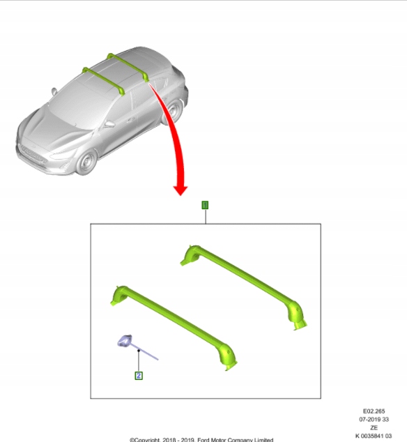 

Bagażnik Dachowy Ford Focus Mk4 Sedan 2018-
