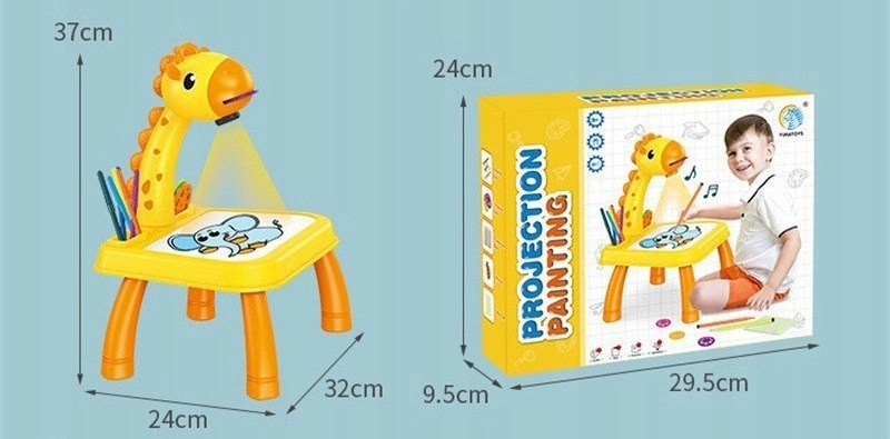 PROJEKTOR DO RYSOWANIA DLA DZIECI RZUTNIK DO NAUKI Wiek dziecka 3 lata +