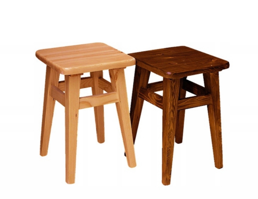 

Taboret drewniany kuchenny sosnowy 45cm olchowy