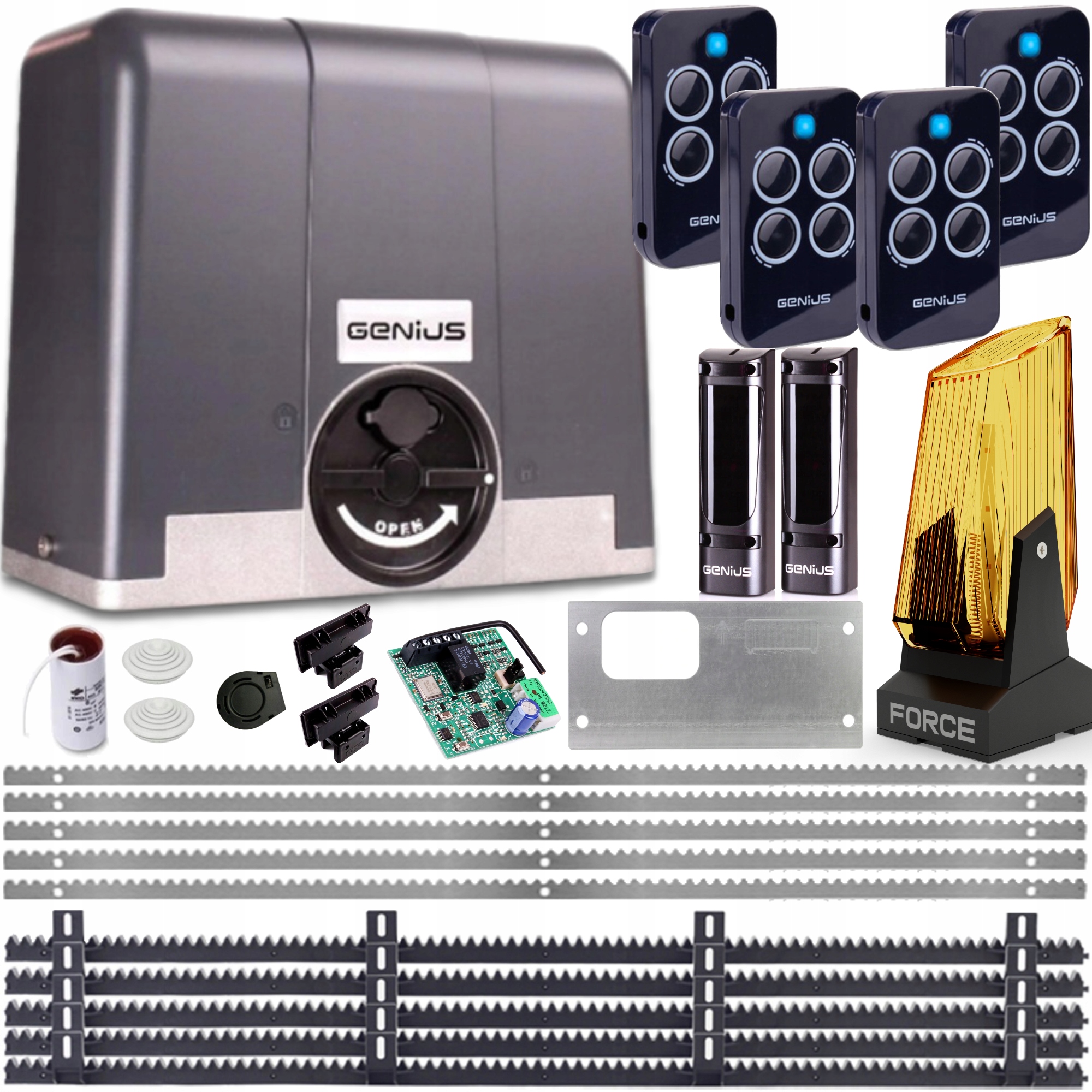 Set Genius Blizzard 900 Kg 4x Pilot 5x Lišta Led Lampa