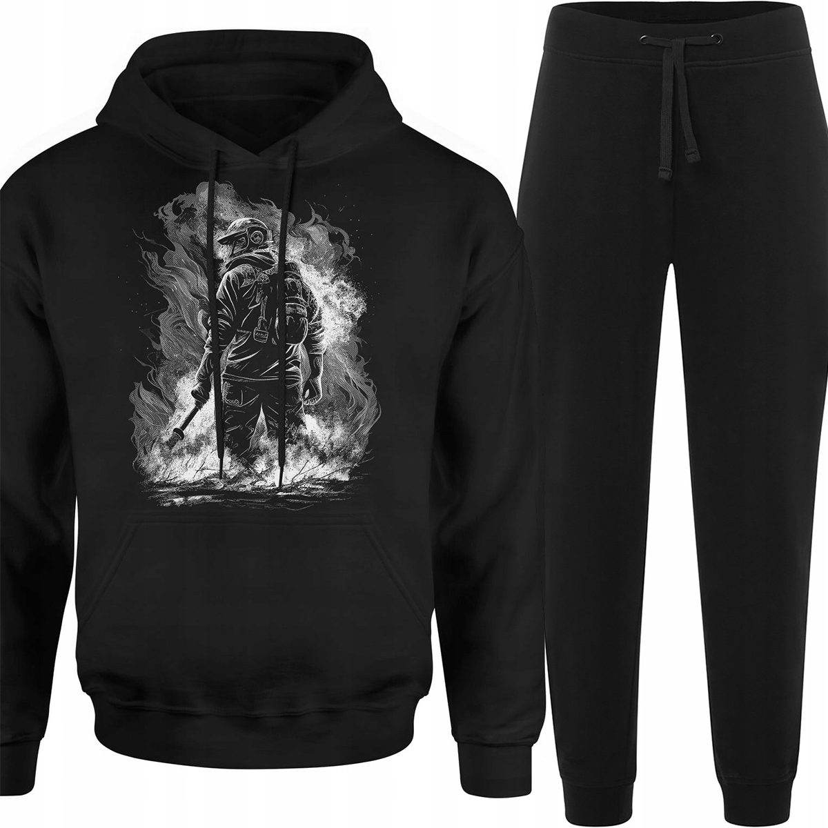 Teplákovka Pánský Komplet Pánské Tepláky Mikina Hasiči Hasič L