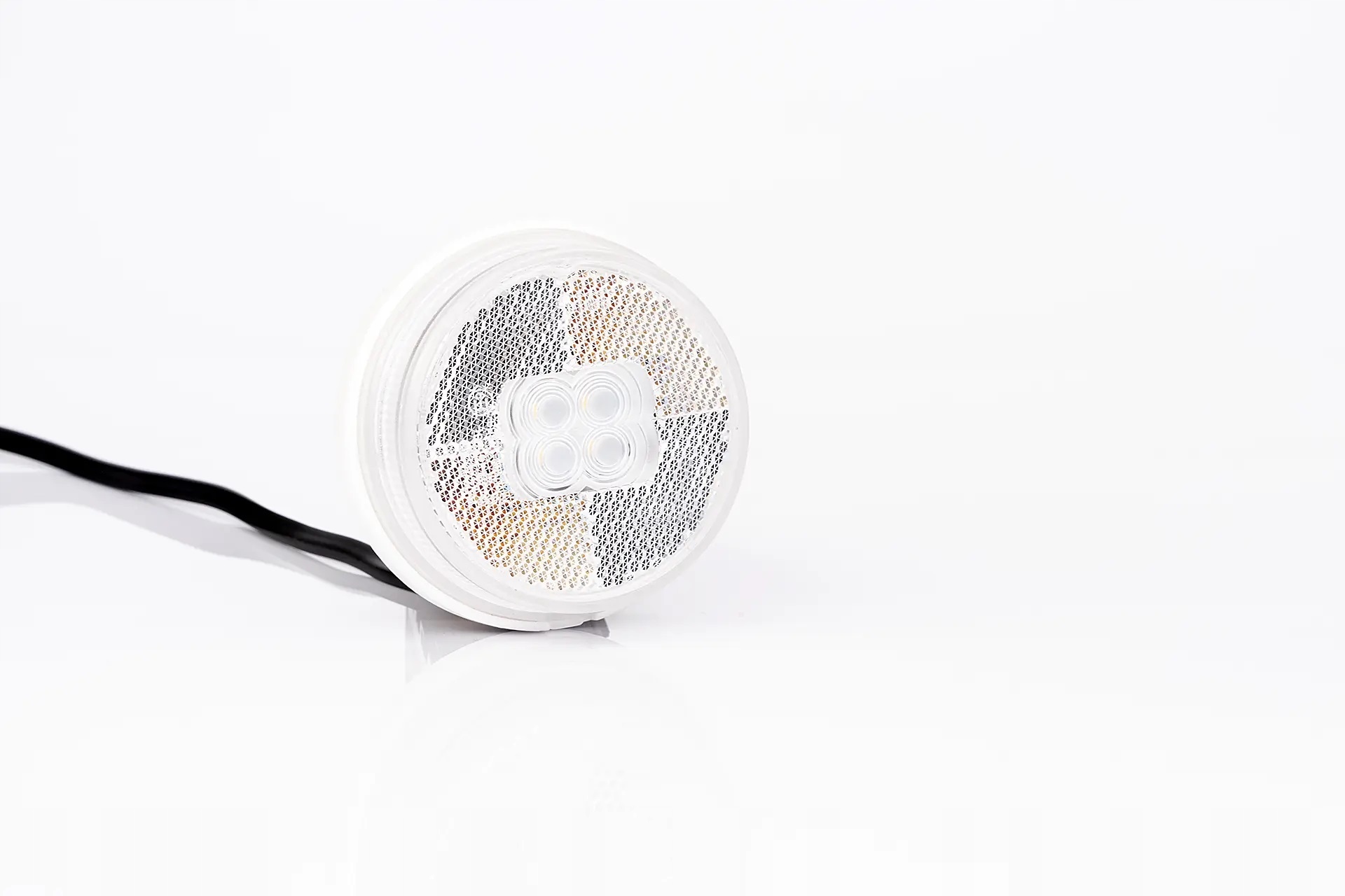 LAMPA OBRYSOWA DIODOWA LED 12/24V BIAŁA