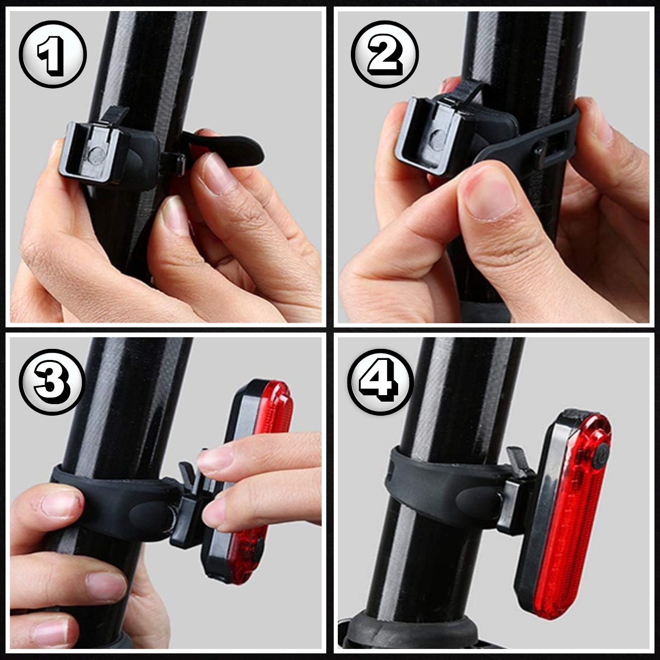 MOCNA LAMPKA ROWEROWA PRZEDNIA TYLNA LED WODOODPORNA AKUMULATOR USB ZESTAW Rodzaj zestaw