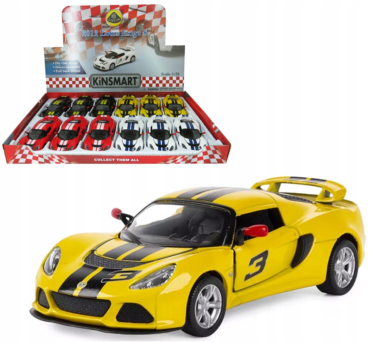 AUTO SAMOCHÓD METAL LOTUS EXIGE ZABAWKA DLA DZIECI Kod producenta KT5361DF