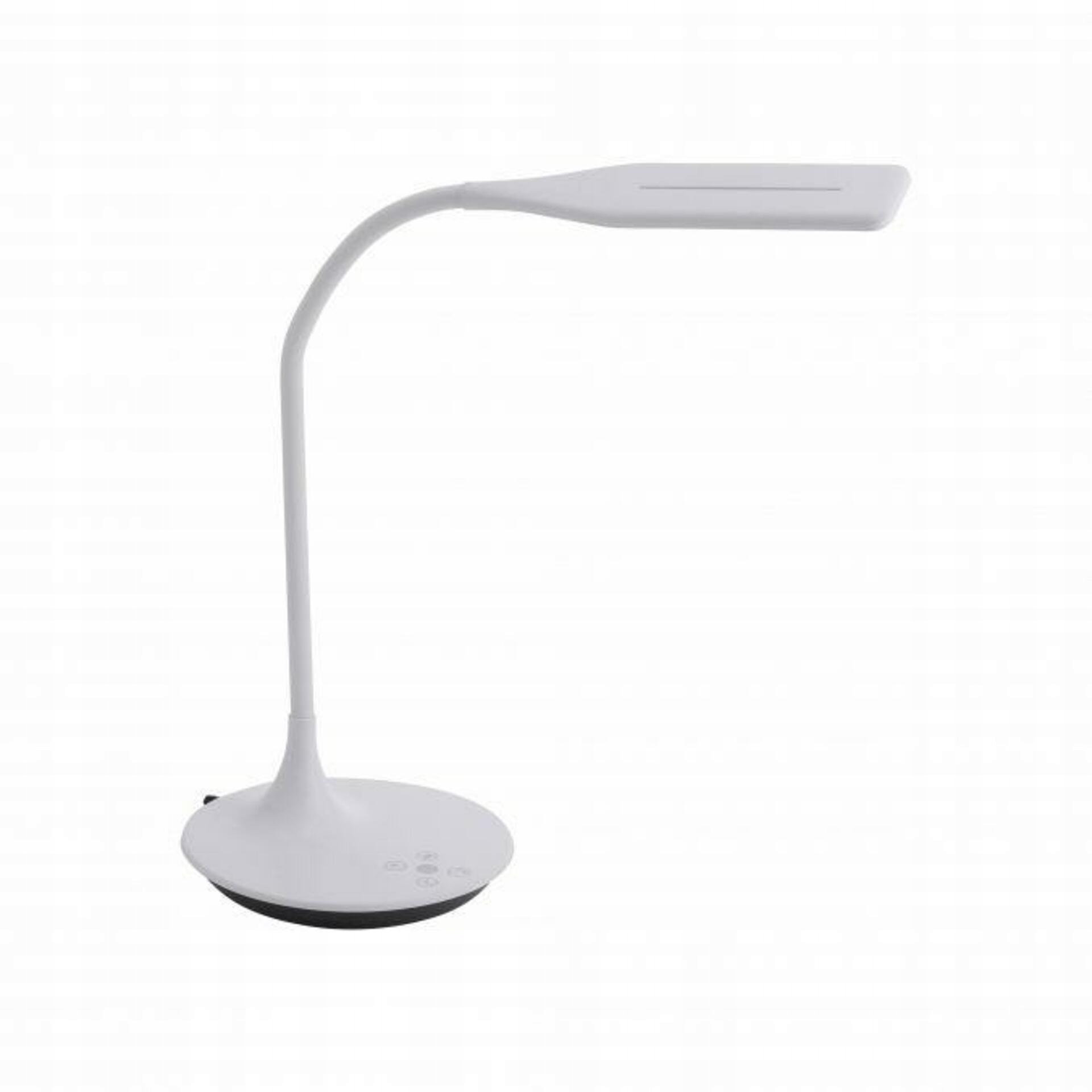 Led stolná lampa Just Light biela, flexibilná, Cct, stmievateľná, 7W, 600lm