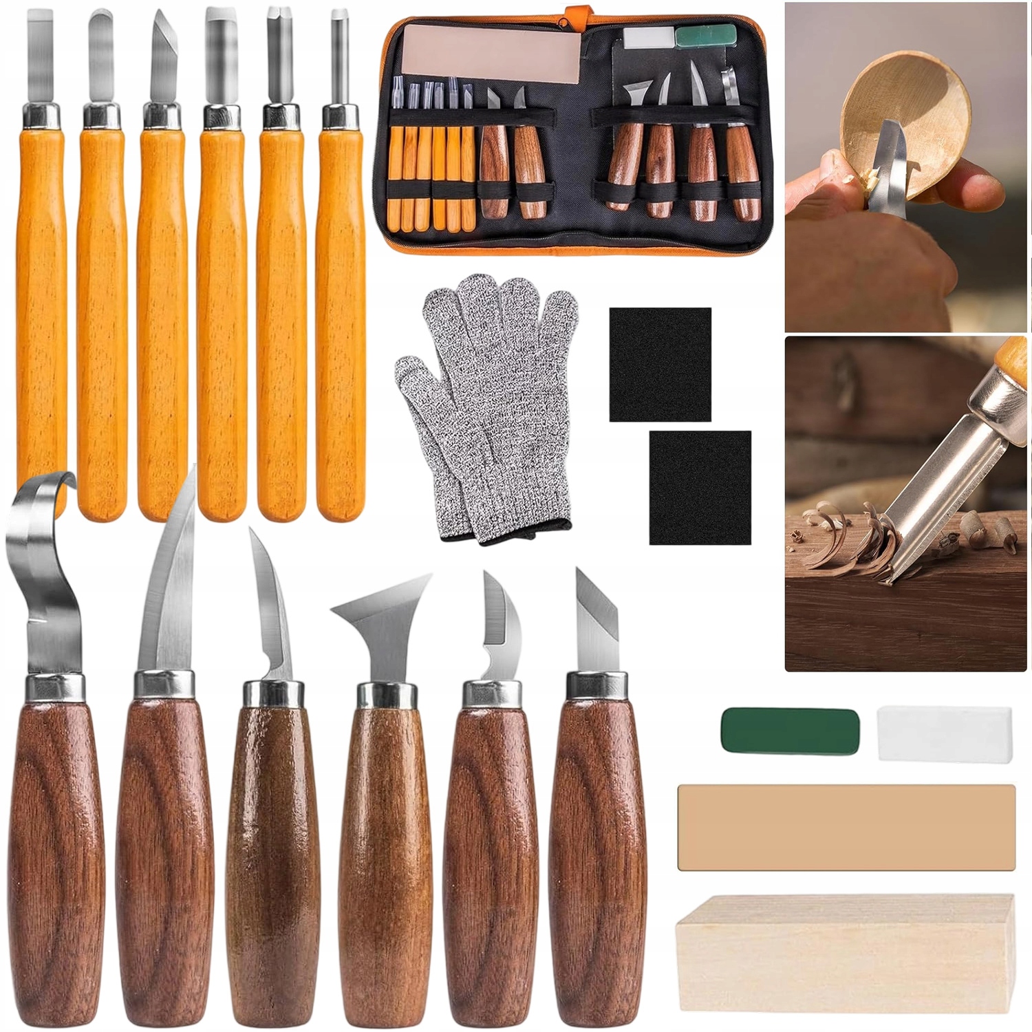 Sada Vyřezávacích Nožů Do Dřeva Nože Dláta Diy 19EL Pro Začátečníky
