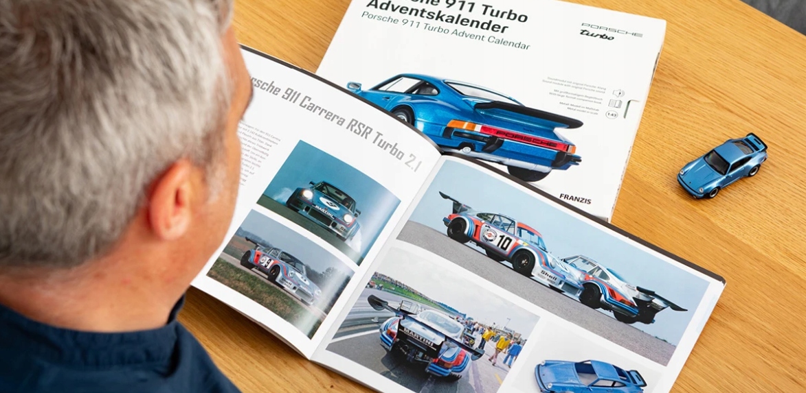 Адвент-календарь Franzis MachineWorks Porsche 911 Turbo 67221, модель 1:43 со звуком, от 14 лет — фото 5