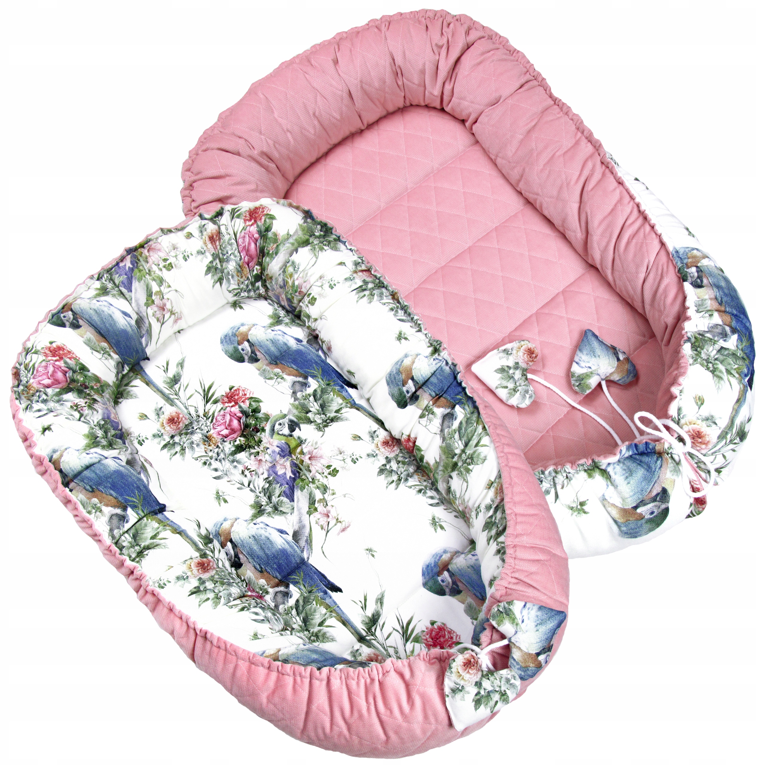 Kokon BAMBUS + Velvet PIKOWANY _ Otulacz Gniazdko