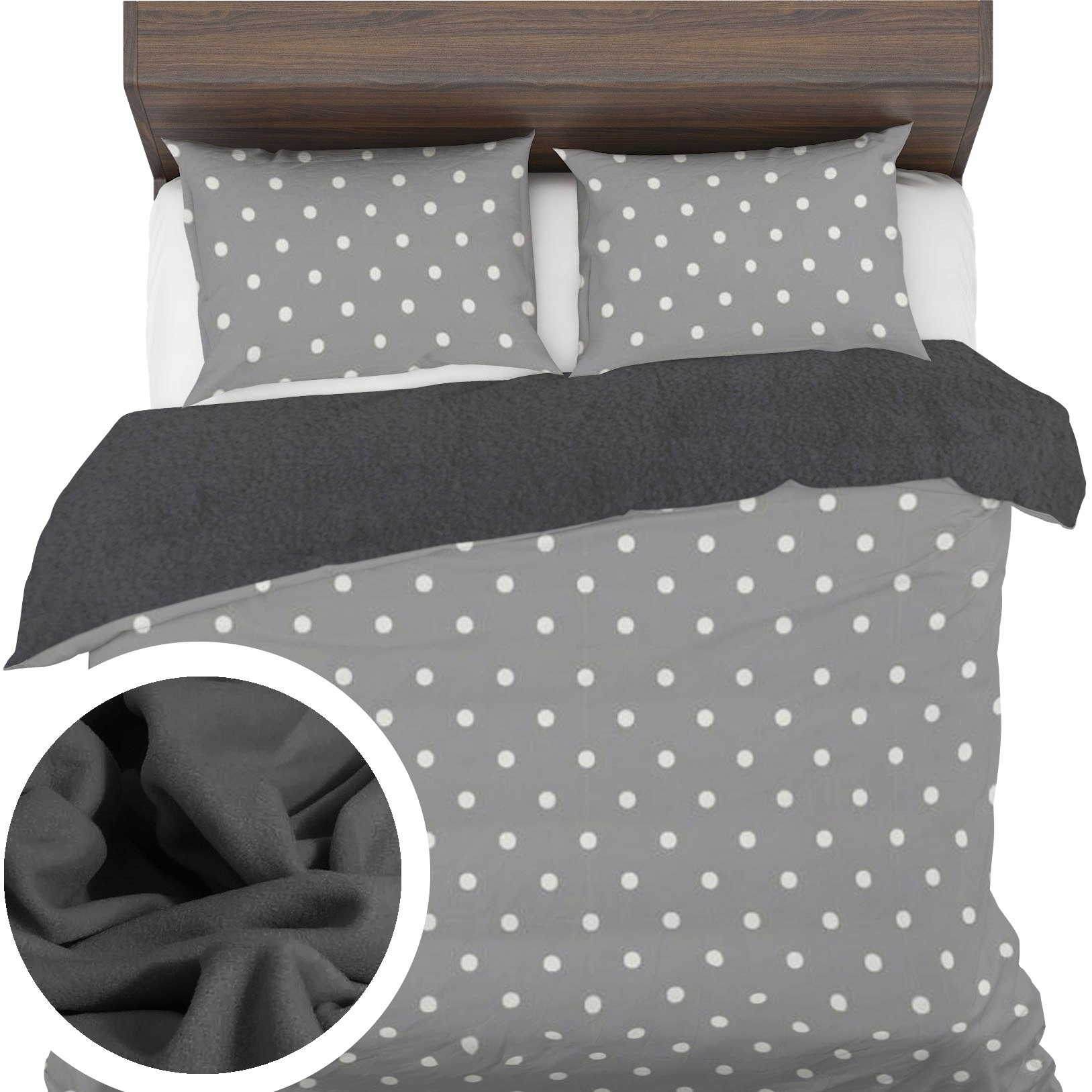 Izolované Povlečení 160x200+1x70x80 Fleece Bavlna Teplá zima na zimu na hrad