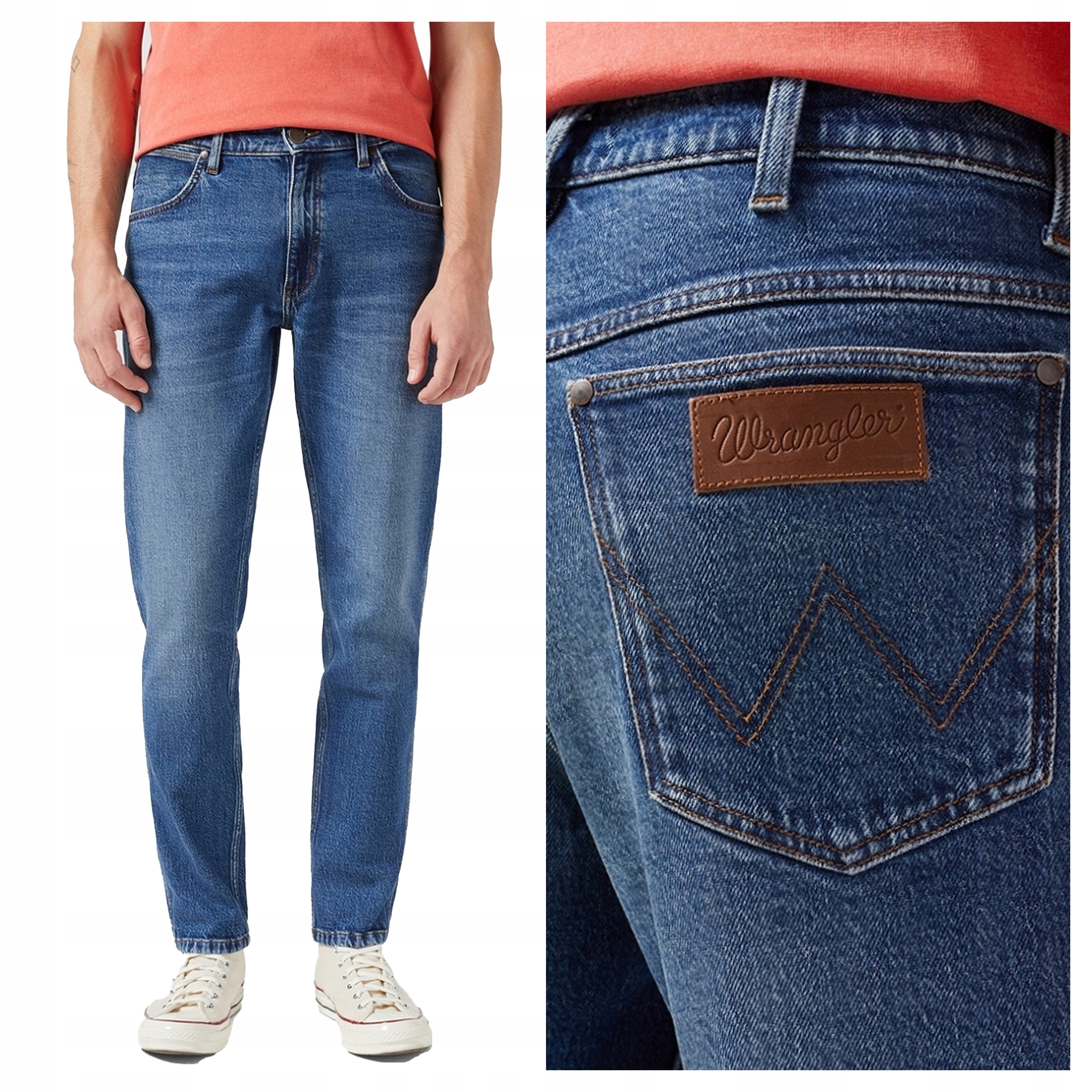 Wrangler River W31 L34 Pánské džínové kalhoty džíny Jednoduché