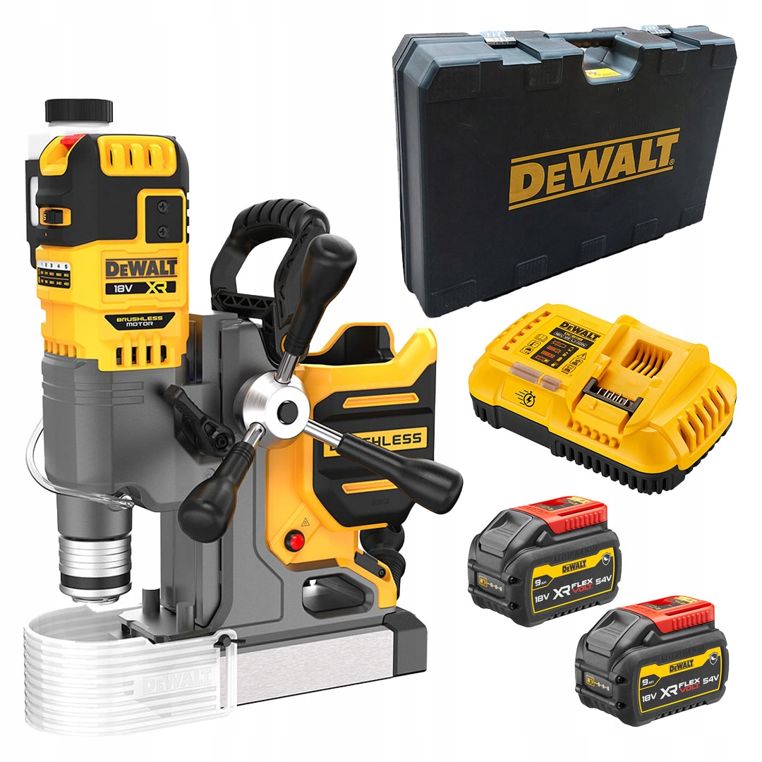 Wiertarka magnetyczna DeWALT DCD1623X2G 18V Bl Xr 1100W 2x9Ah 50mm walizka