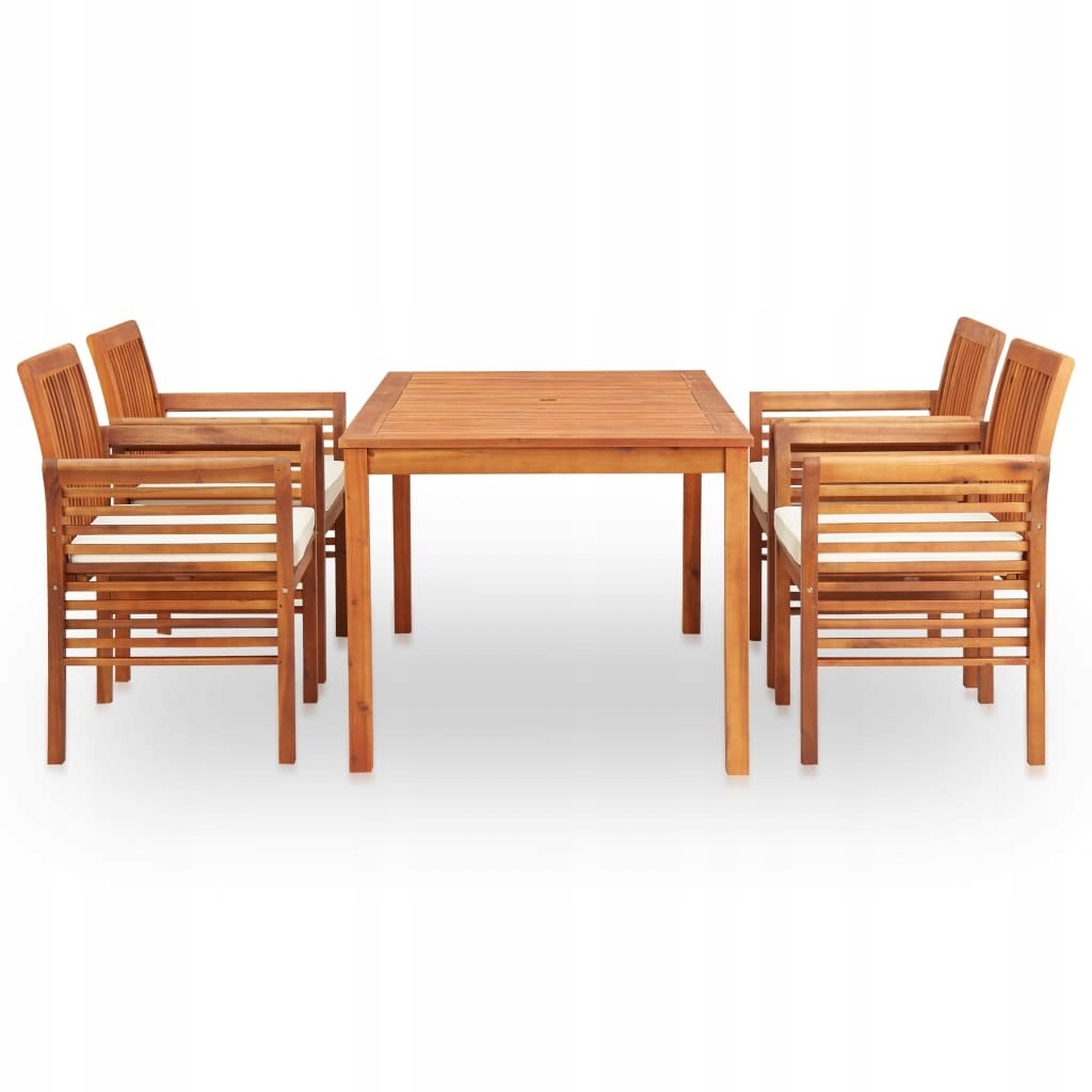 5-ч. Набор садовой мебели с подушками Wood Type table and chairs