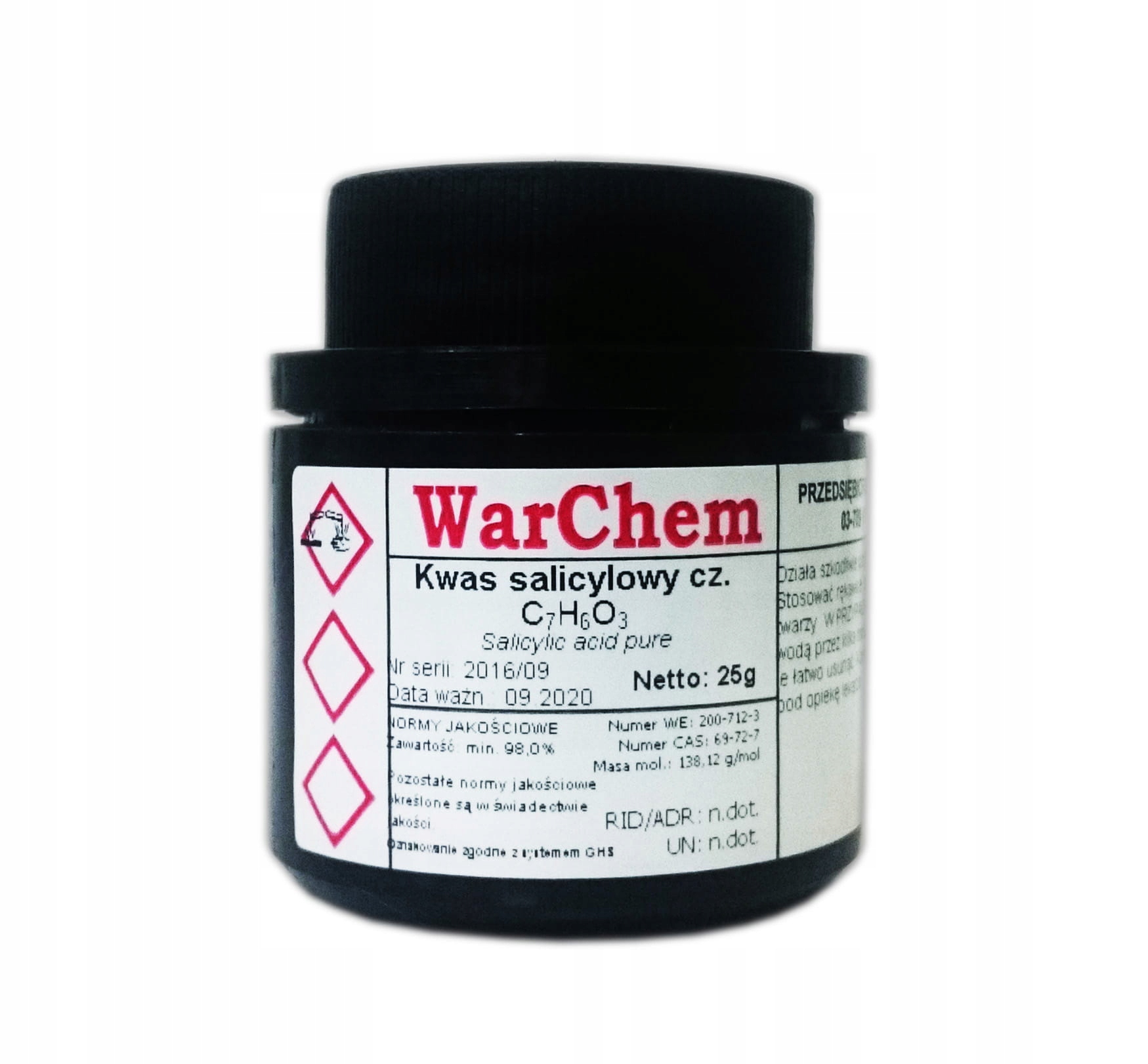 

Kwas Salicylowy czysty 25g