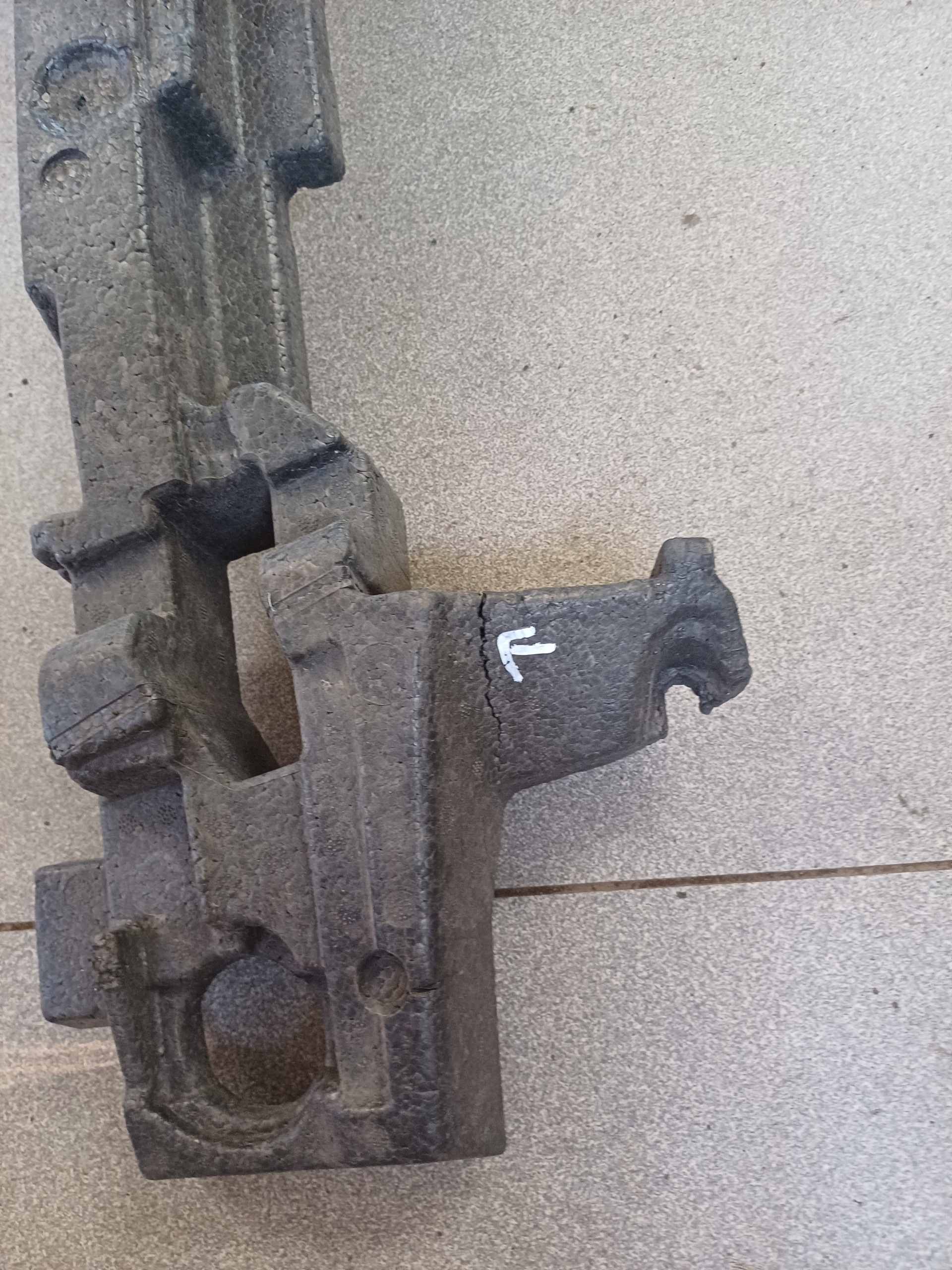 ABSORBER of a bumper front front AUDI A6 C7 LIFT 4G0807550S