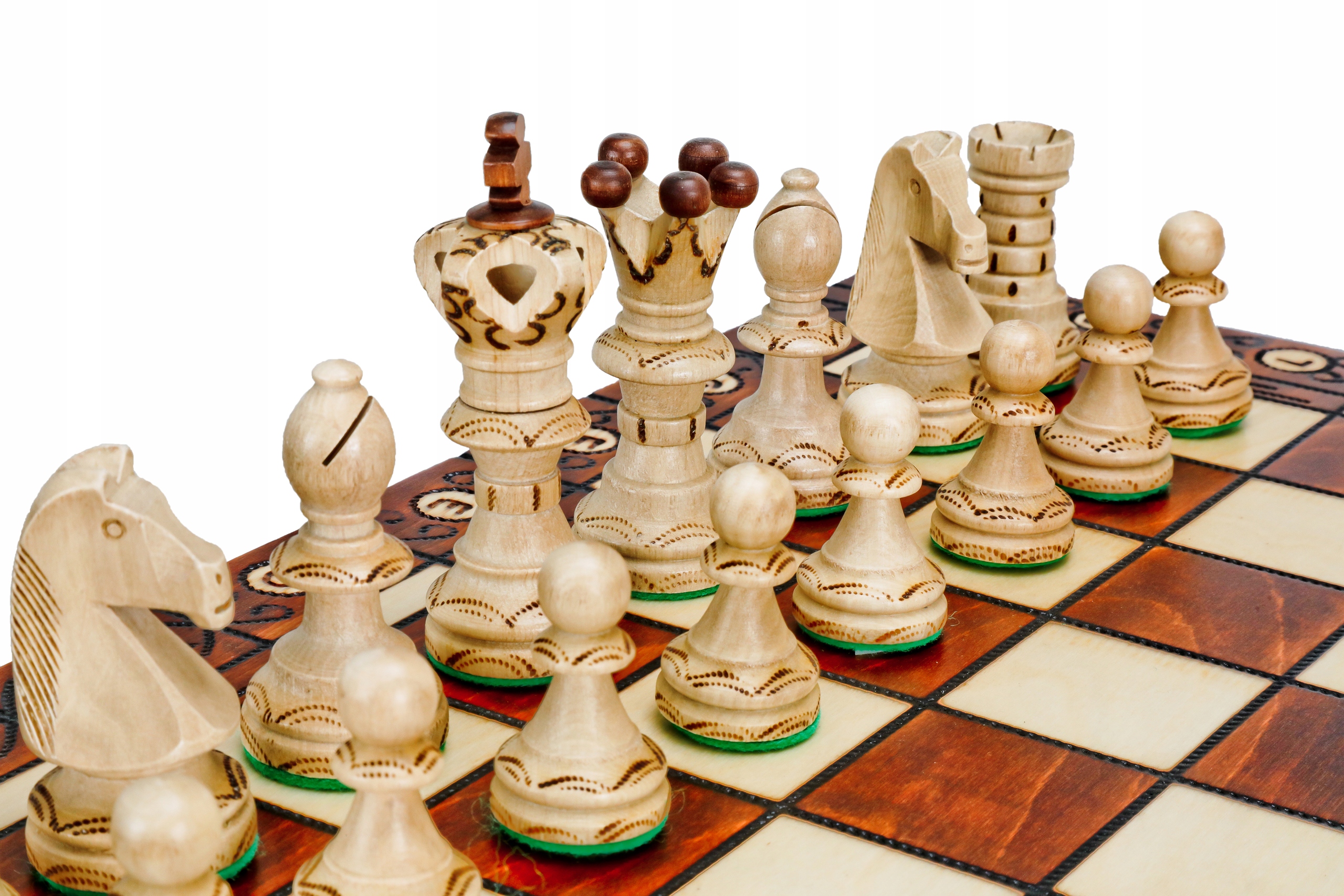 OUTLET - Szachy drewniane AMBASADOR LUX Super Box Producent Square