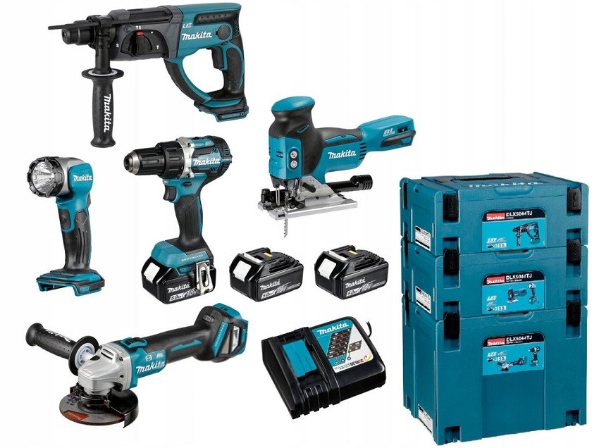 Zestaw elektronarzędzi MAKITA XXL COMBO DLX5044TJ (DLX5044TJ) • Cena