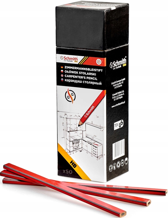 

Schmith Ołówek Budowlany Stolarski 50szt Hb 2,90