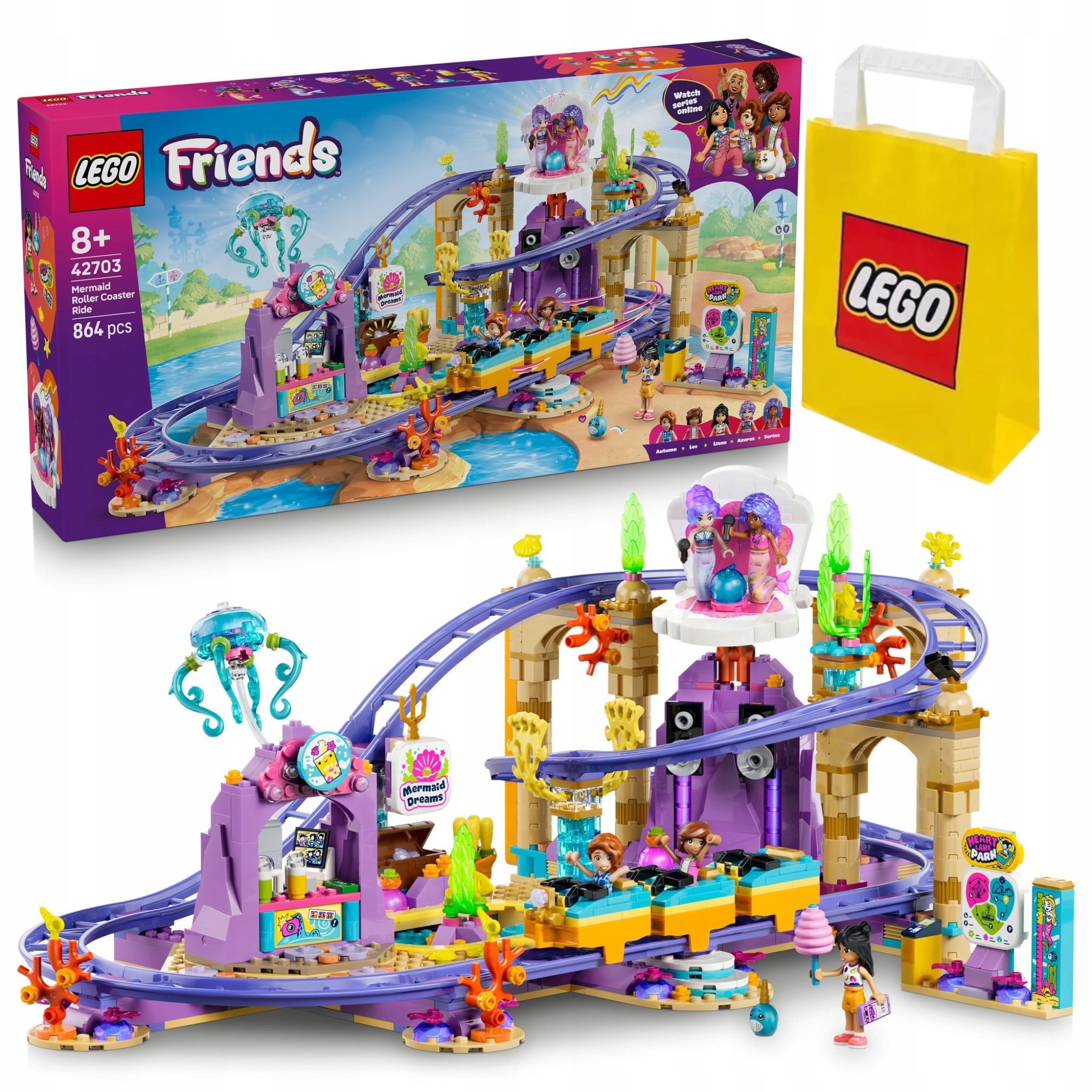 Lego Friends 42703 Syrenková Horská Dráha Věk 8+ Katalog Taška Dárek
