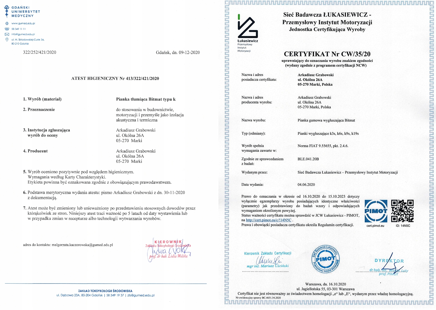 ALUMINOWA Folia MATA wygłuszająca z klejem 3mm ekran zagrzejnikowy pianka Producent części Bitmat
