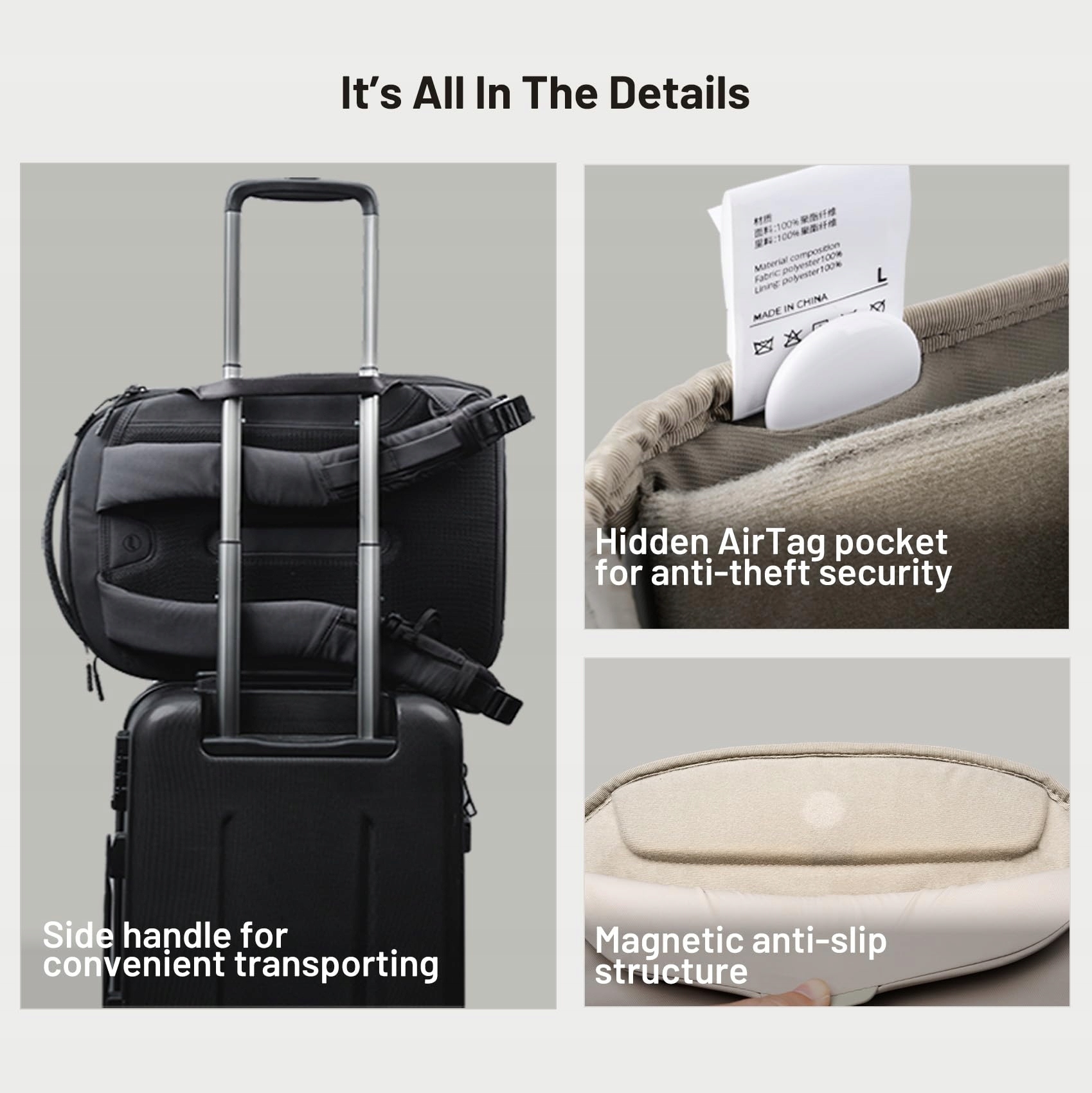 OneGo Lite 16L Waterproof Camera Backpack, Fits 14" Laptop — miniatura 7